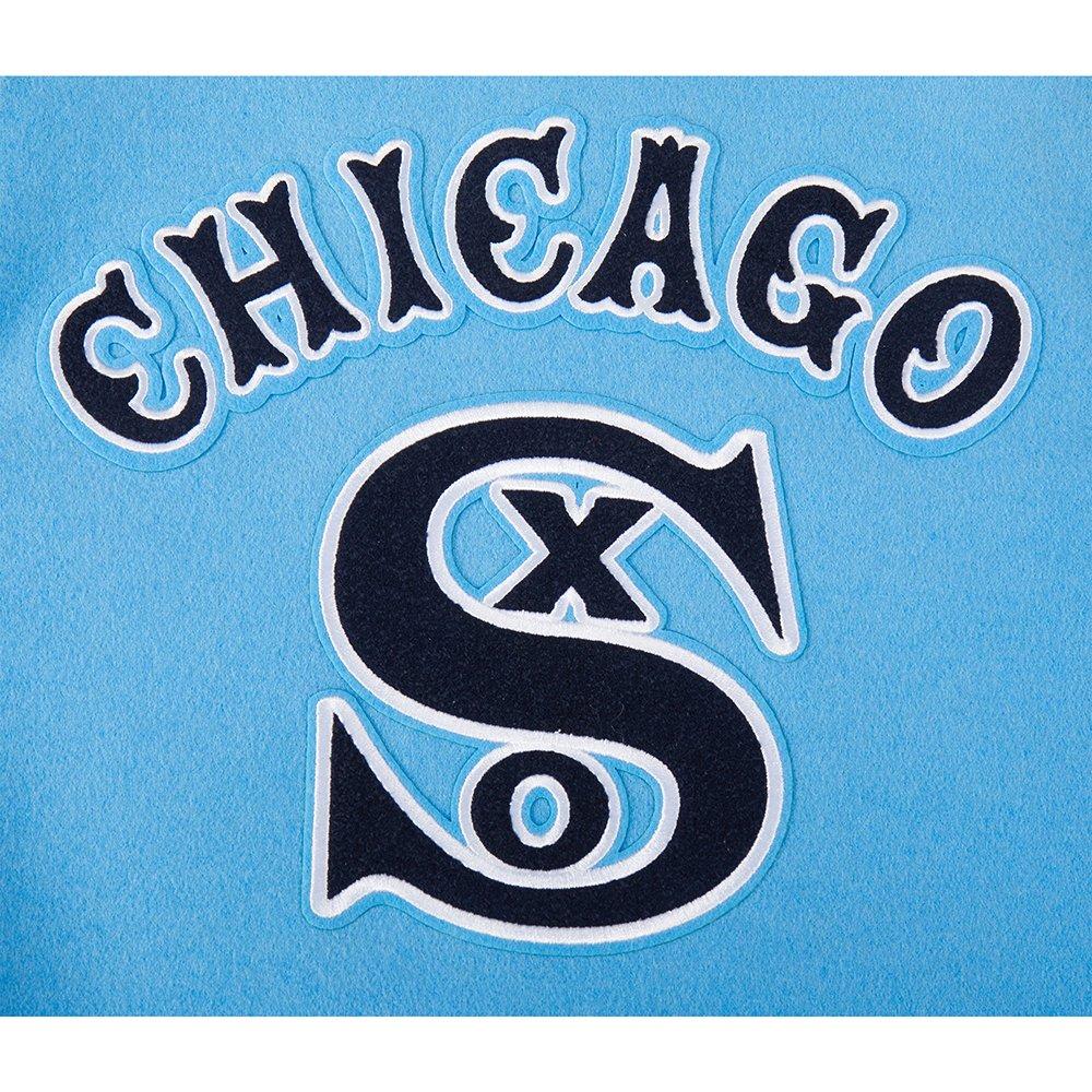 Pro Standard MLB Chicago White Sox Retro Classic Big Boys' Blue Rib Wool Varsity Jacket