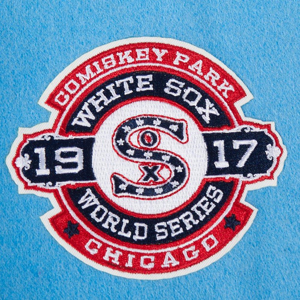 Pro Standard Big Boys' MLB Chicago White Sox Retro Classic Rib Wool Varsity Jacket - Blue - BLUE Thumbnail View 7