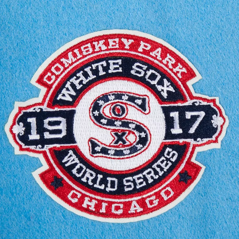 Pro Standard Big Boys' MLB Chicago White Sox Retro Classic Rib Wool Varsity Jacket - Blue - BLUE
