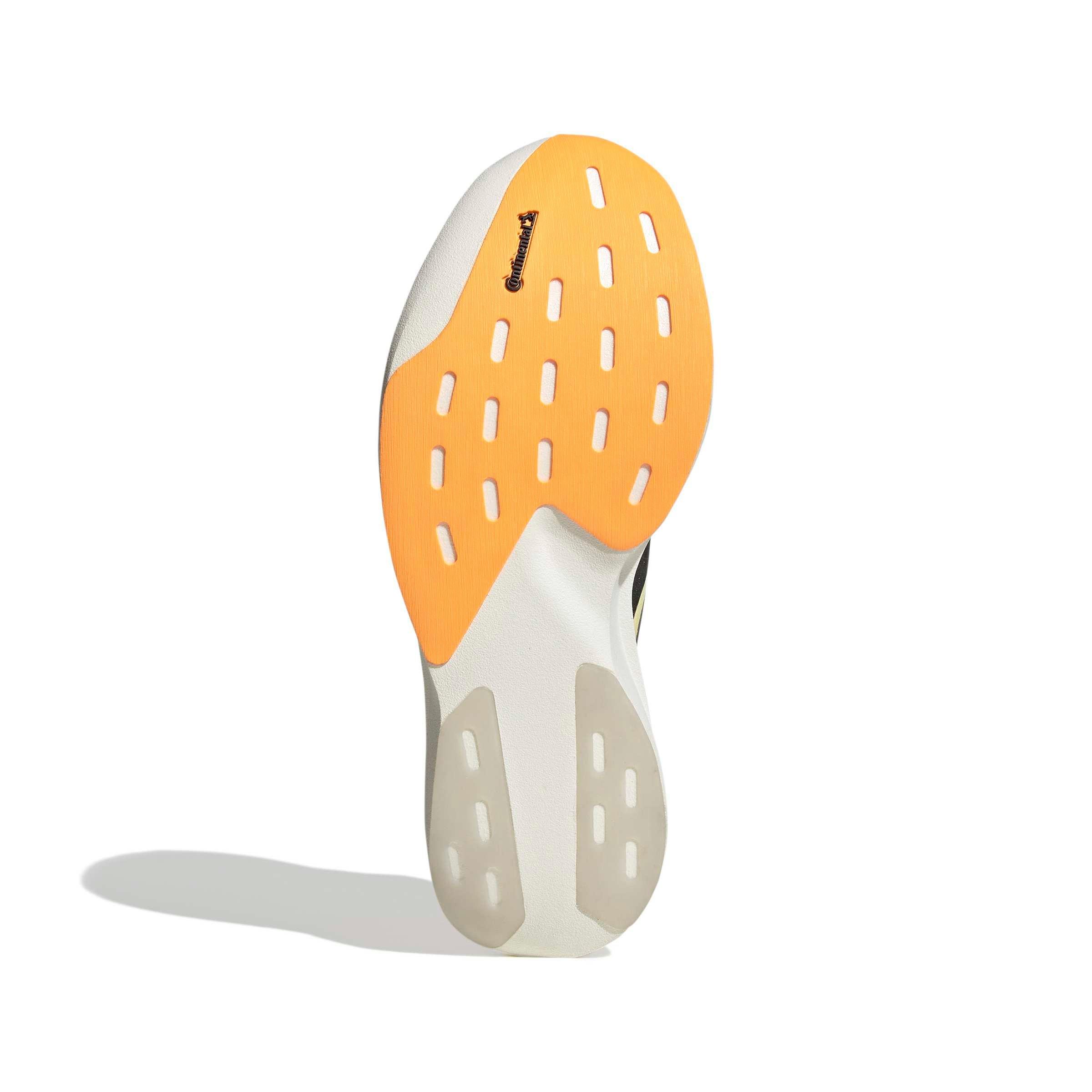 adidas Adizero EVO SL "Crystal White/Lucid Tangerine/Iron Metallic" Men's Running Shoe - WHITE/TANGERINE/IRON