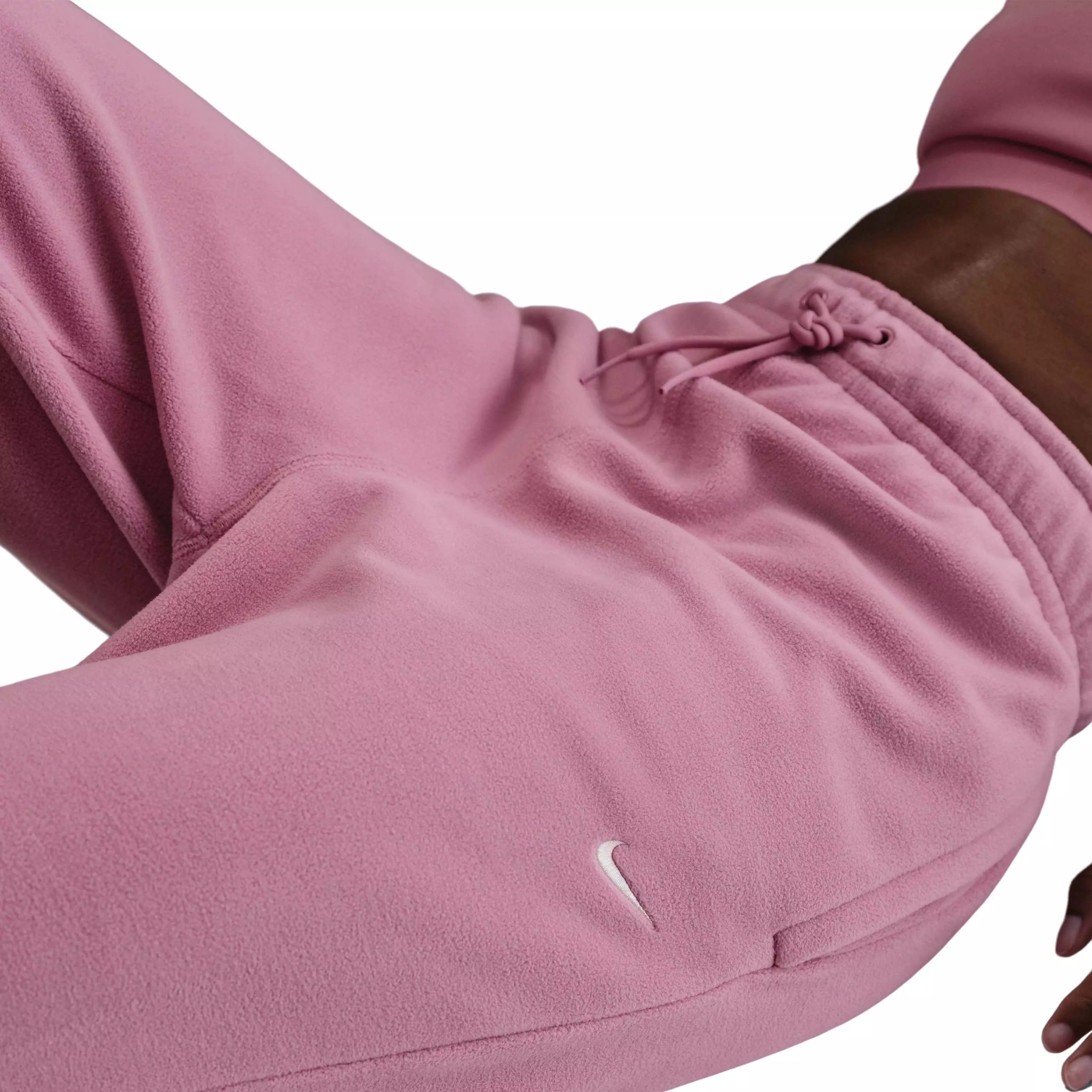 Nike Women's Therma-FIT One Loose Fleece Pants - Pink - PINK