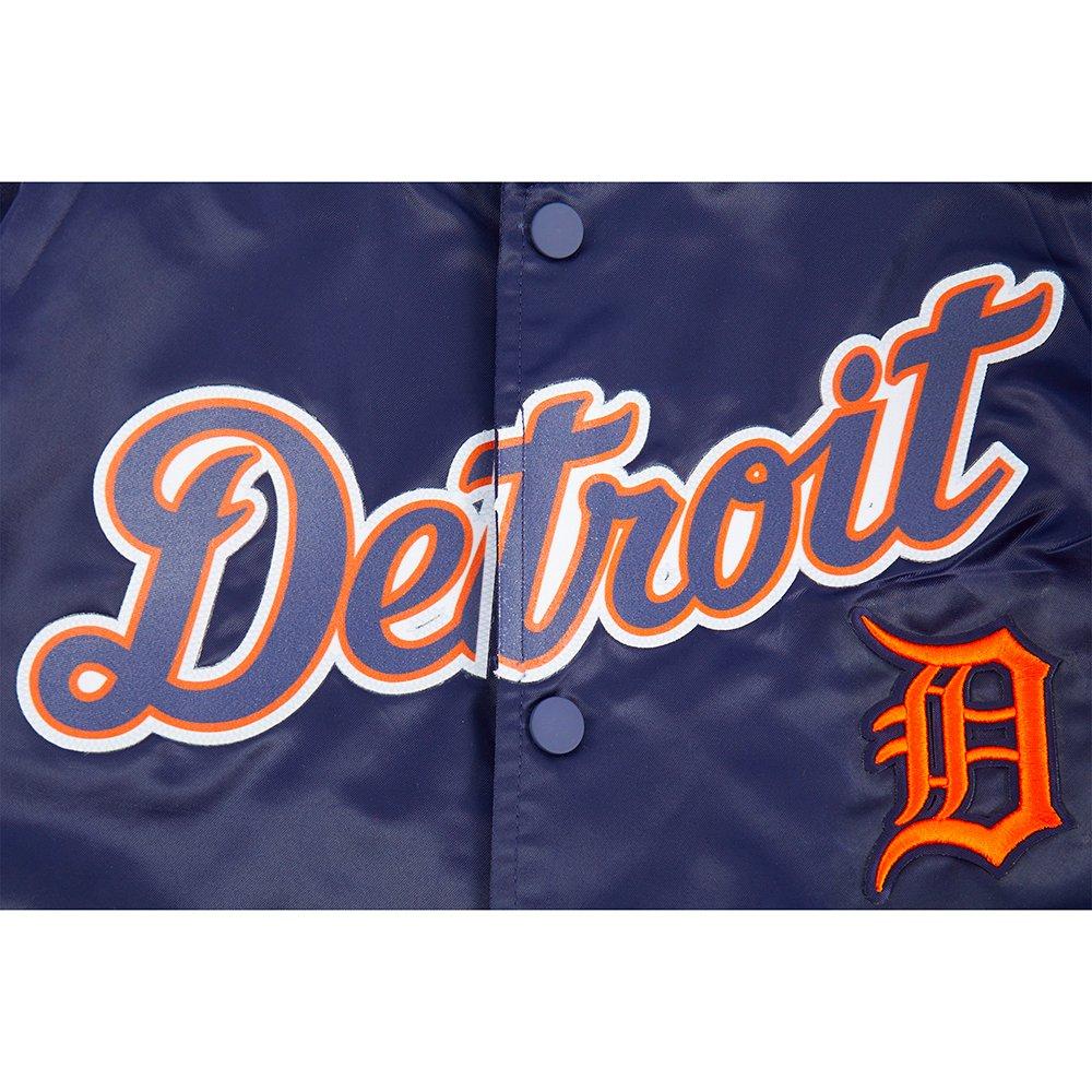 Pro Standard Big Boys' MLB Detroit Tigers Classic Satin Jacket - Navy - NAVY Thumbnail View 5