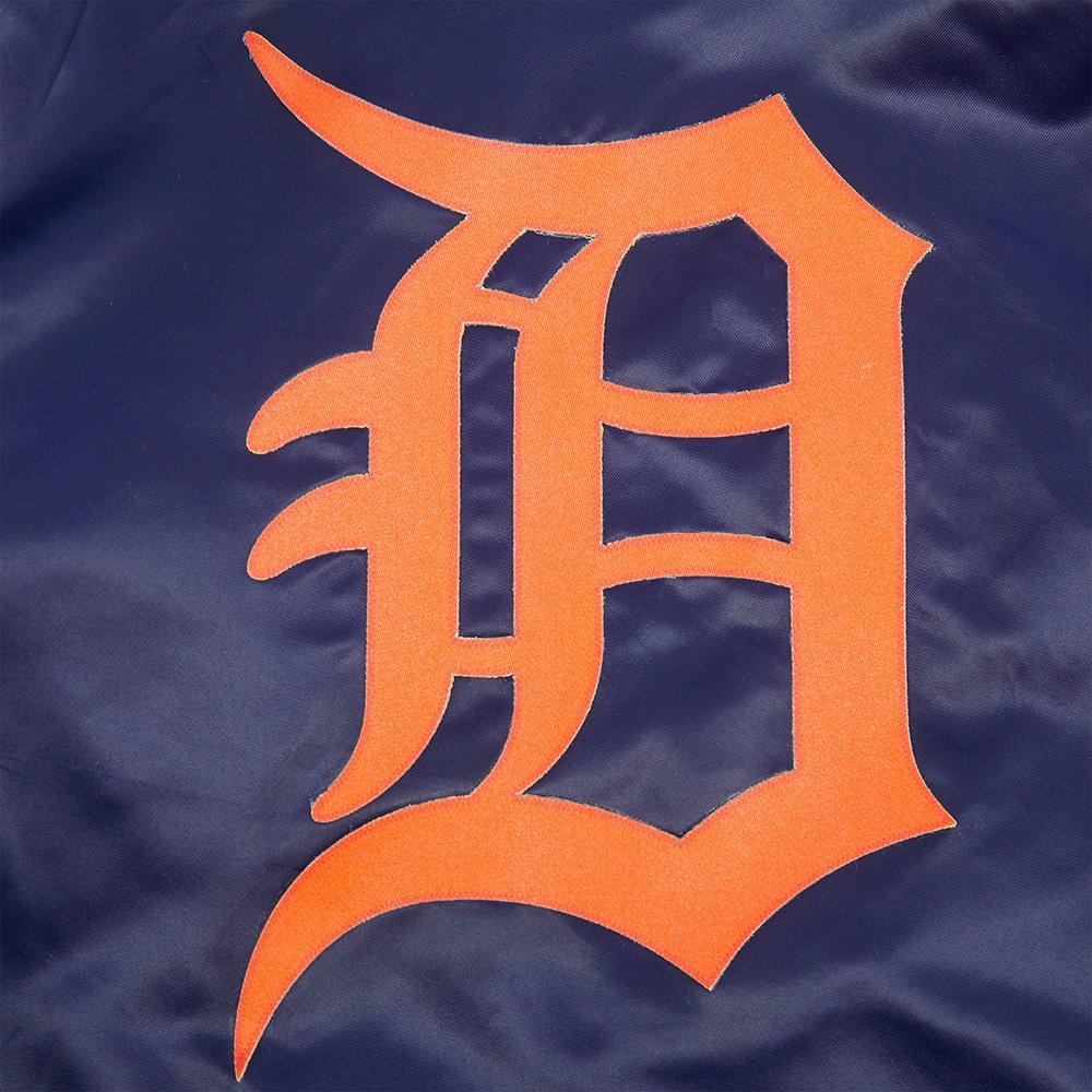 Pro Standard Big Boys' MLB Detroit Tigers Classic Satin Jacket - Navy - NAVY Thumbnail View 6
