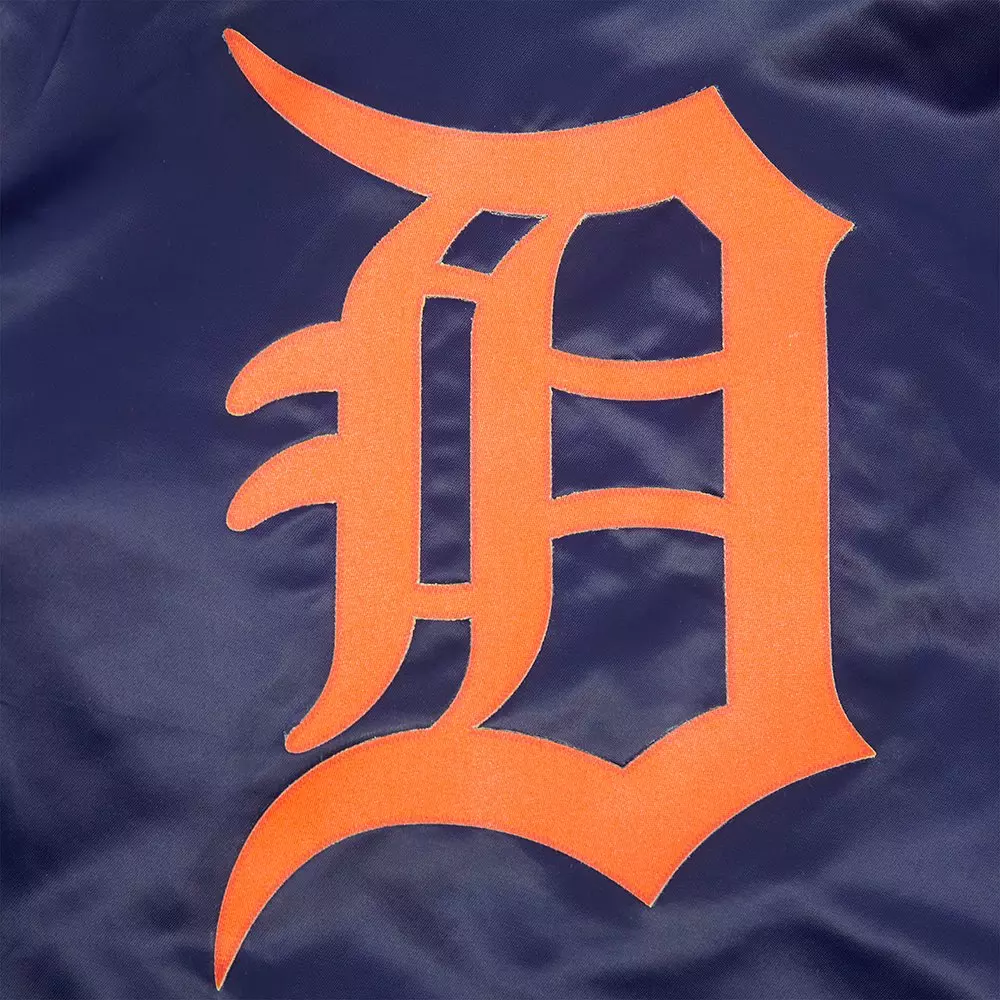 Pro Standard Big Boys' MLB Detroit Tigers Classic Satin Jacket -Navy - NAVY