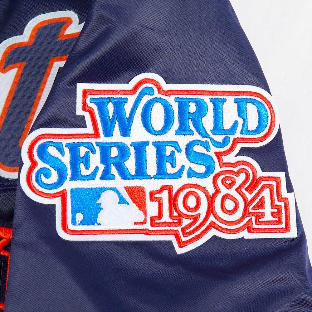 Pro Standard Big Boys' MLB Detroit Tigers Classic Satin Jacket - Navy - NAVY Thumbnail View 8