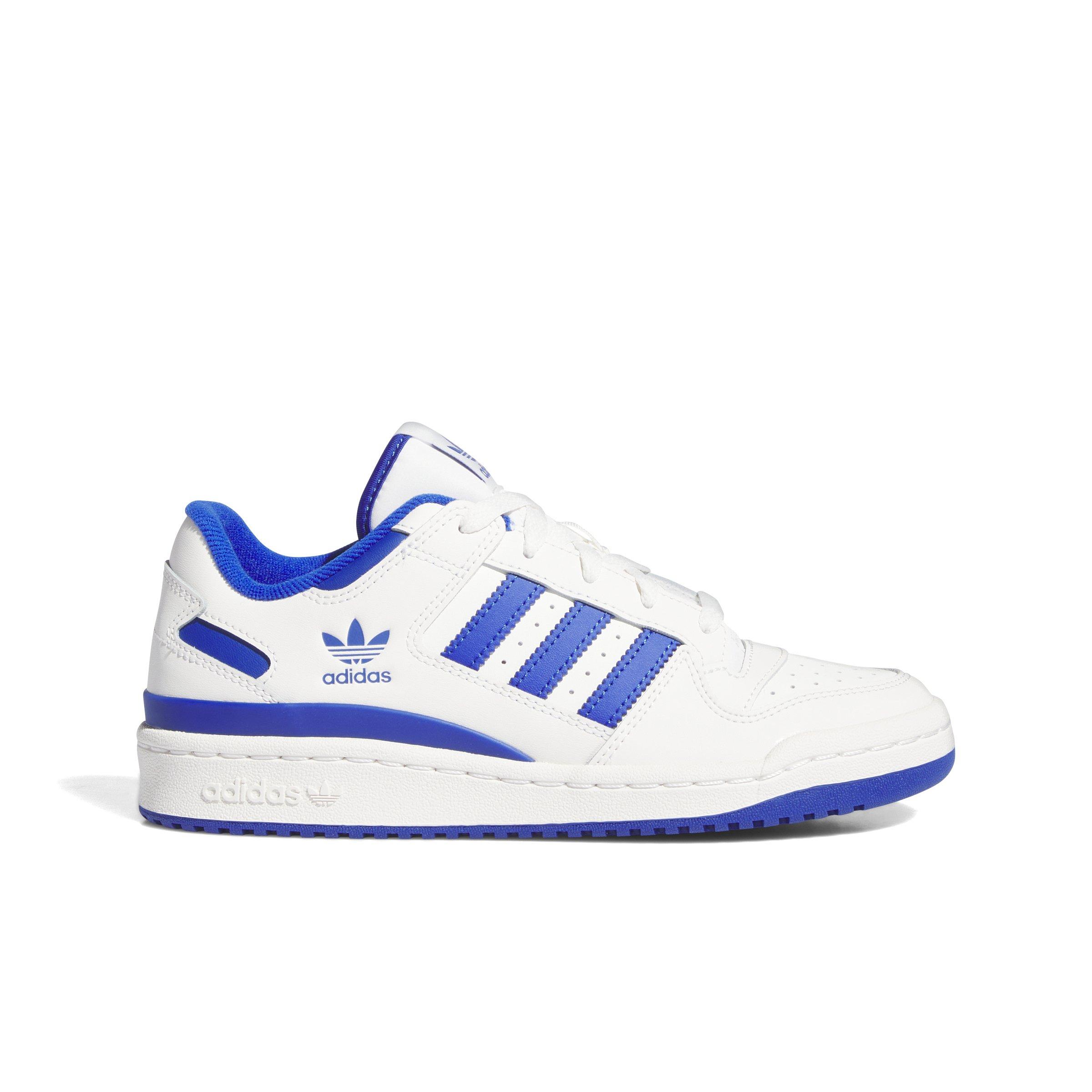 adidas Forum Low CL "Cloud White/Team Royal Blue/Cloud White" Women's Shoe - WHITE/BLUE/WHITE Thumbnail View 1