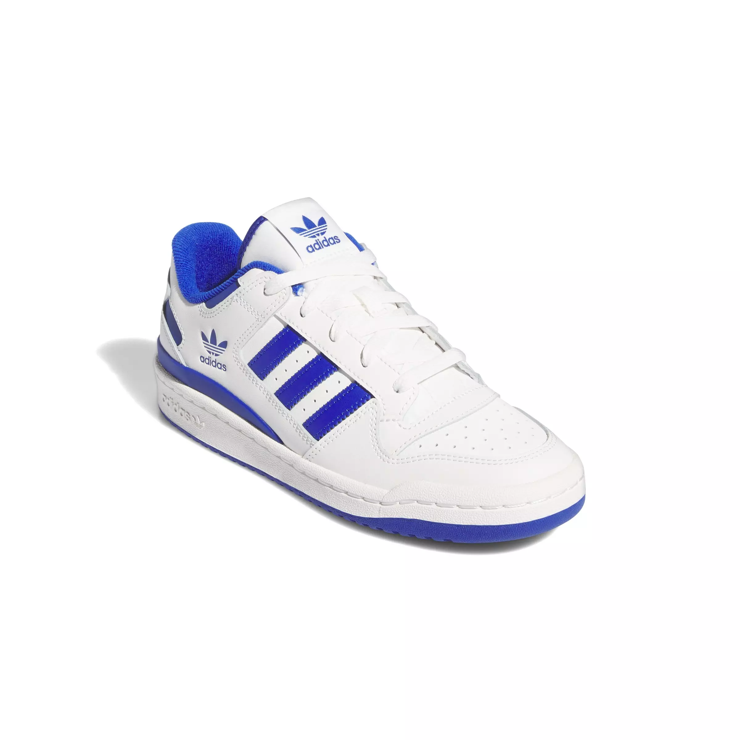 adidas Forum Low CL "Cloud White/Team Royal Blue/Cloud White" Women's Shoe - WHITE/BLUE/WHITE