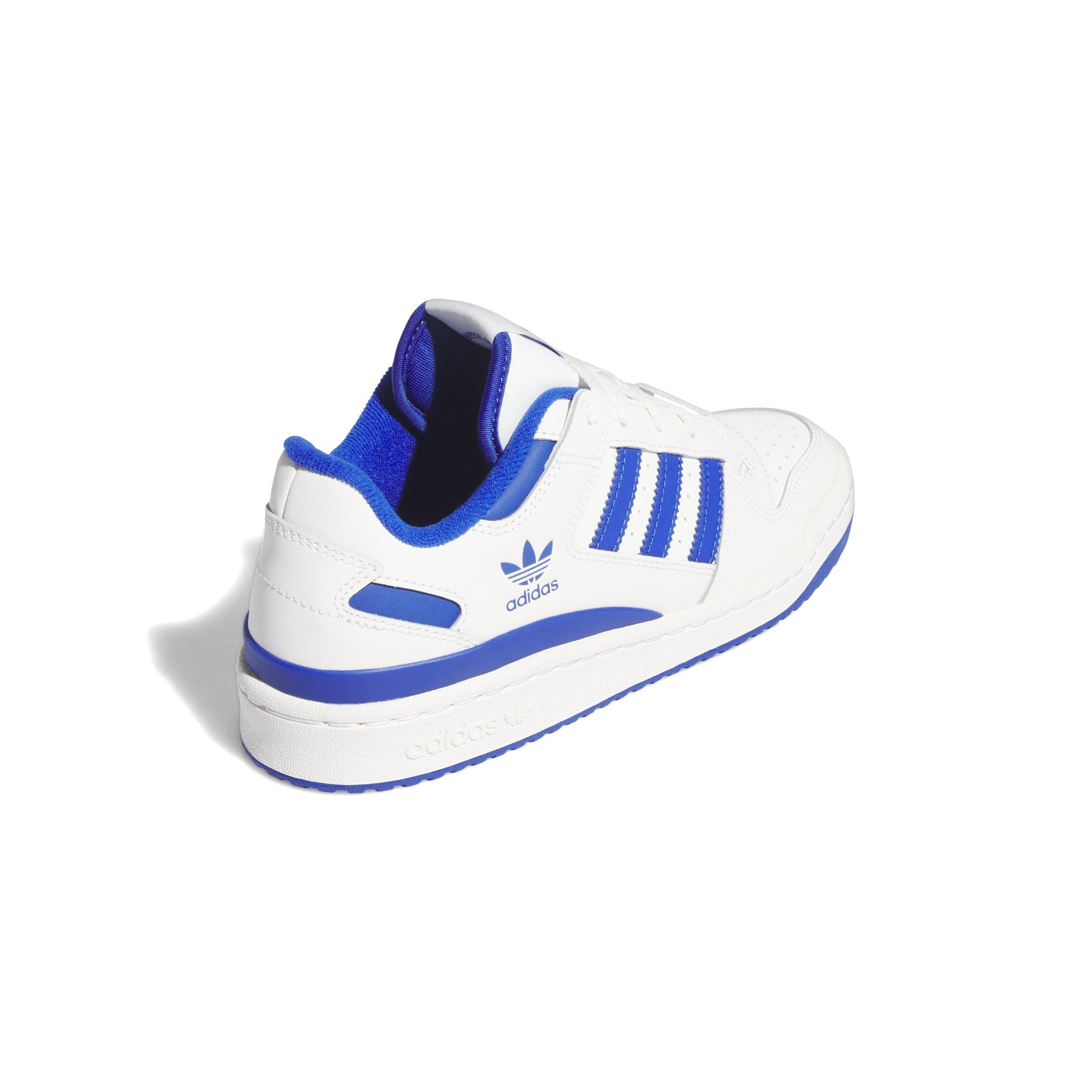 adidas Forum Low CL "Cloud White/Team Royal Blue/Cloud White" Women's Shoe - WHITE/BLUE/WHITE Thumbnail View 4
