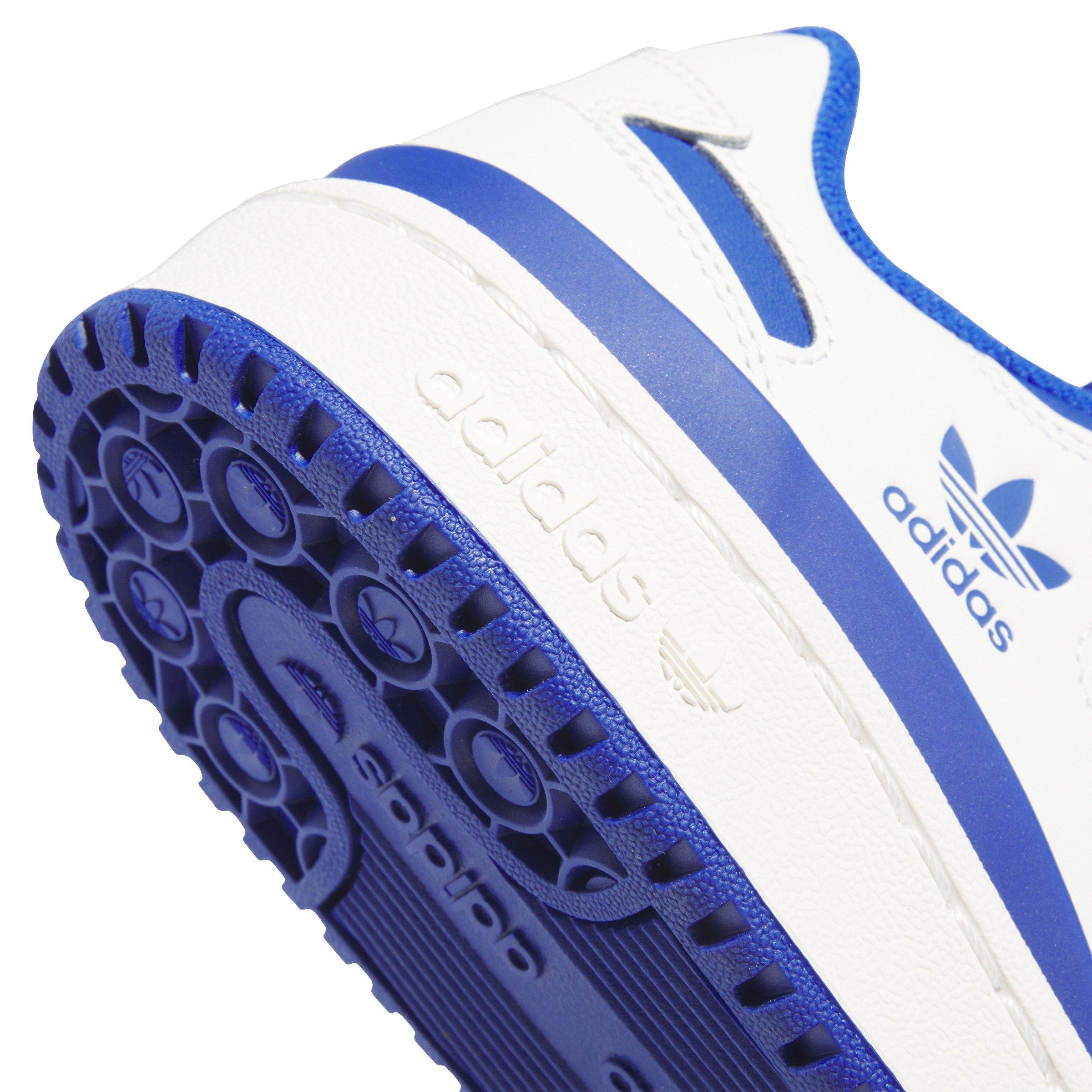 adidas Forum Low CL "Cloud White/Team Royal Blue/Cloud White" Women's Shoe - WHITE/BLUE/WHITE Thumbnail View 7