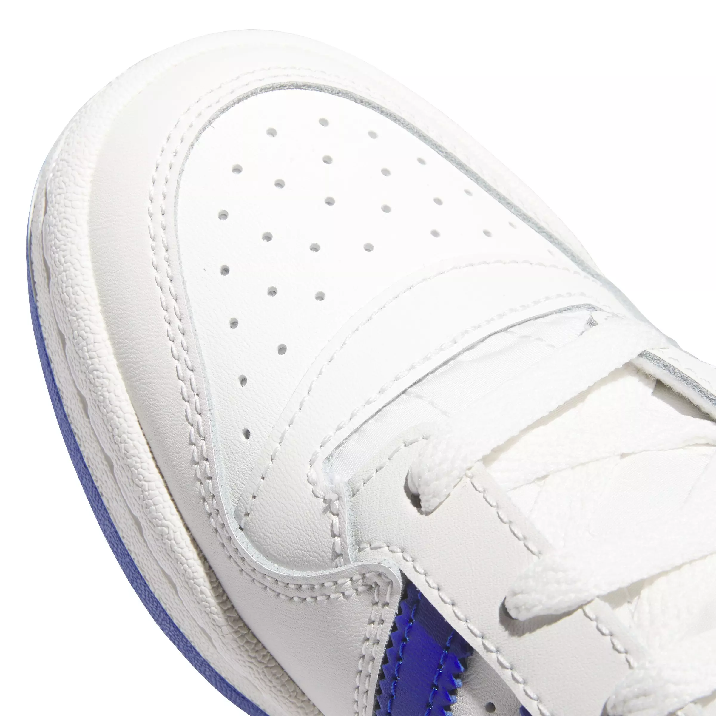 adidas Forum Low CL "Cloud White/Team Royal Blue/Cloud White" Women's Shoe - WHITE/BLUE/WHITE