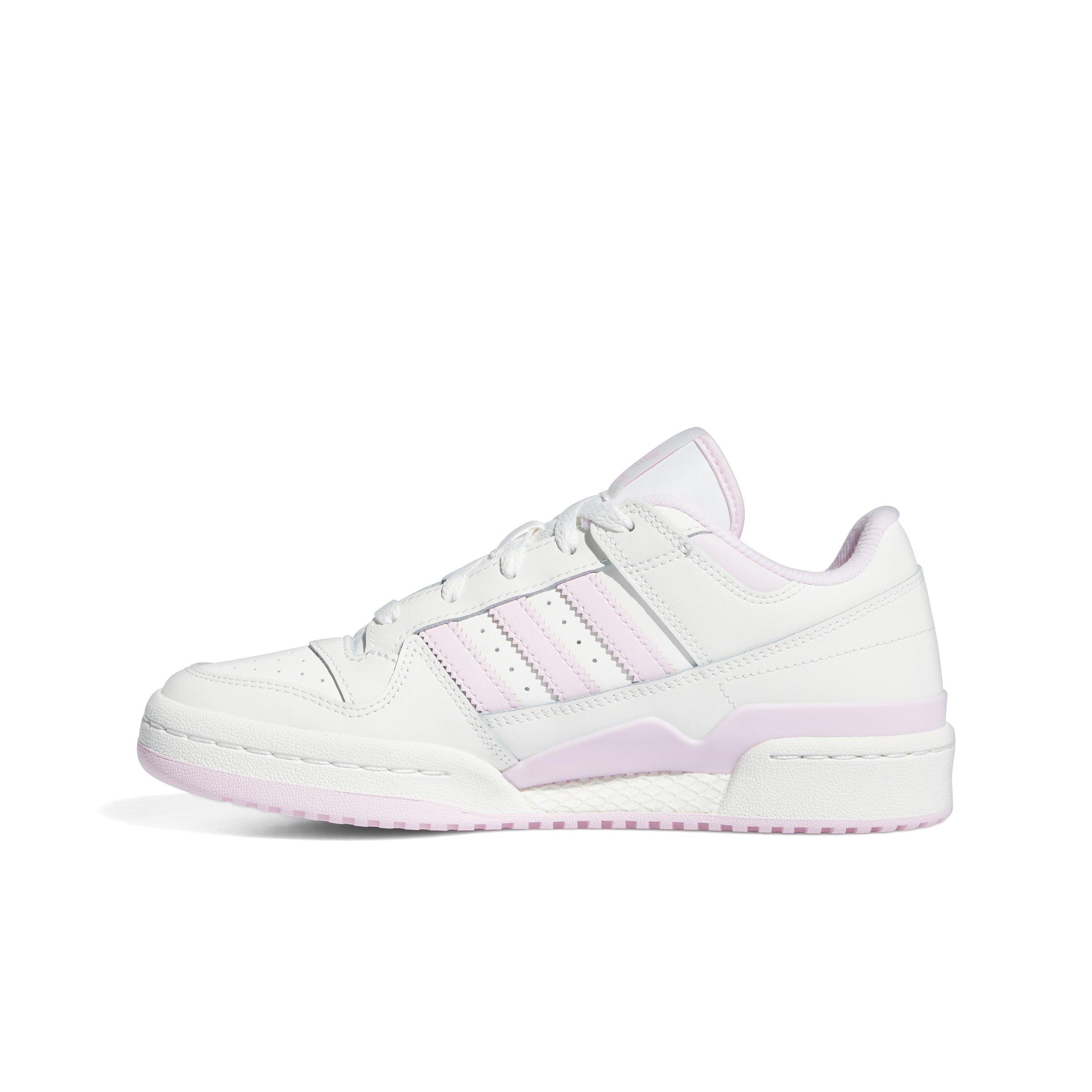 adidas Forum Low CL "Cloud White/Clear Pink/Cloud White" Women's Shoe - WHITE/PINK/WHITE Thumbnail View 2