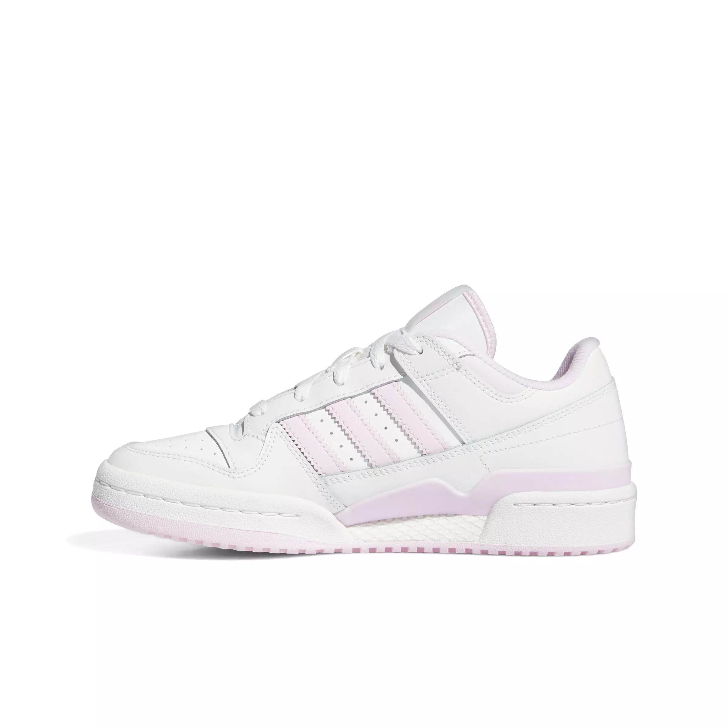 adidas Forum Low CL "Cloud White/Clear Pink/Cloud White" Women's Shoe - WHITE/PINK/WHITE