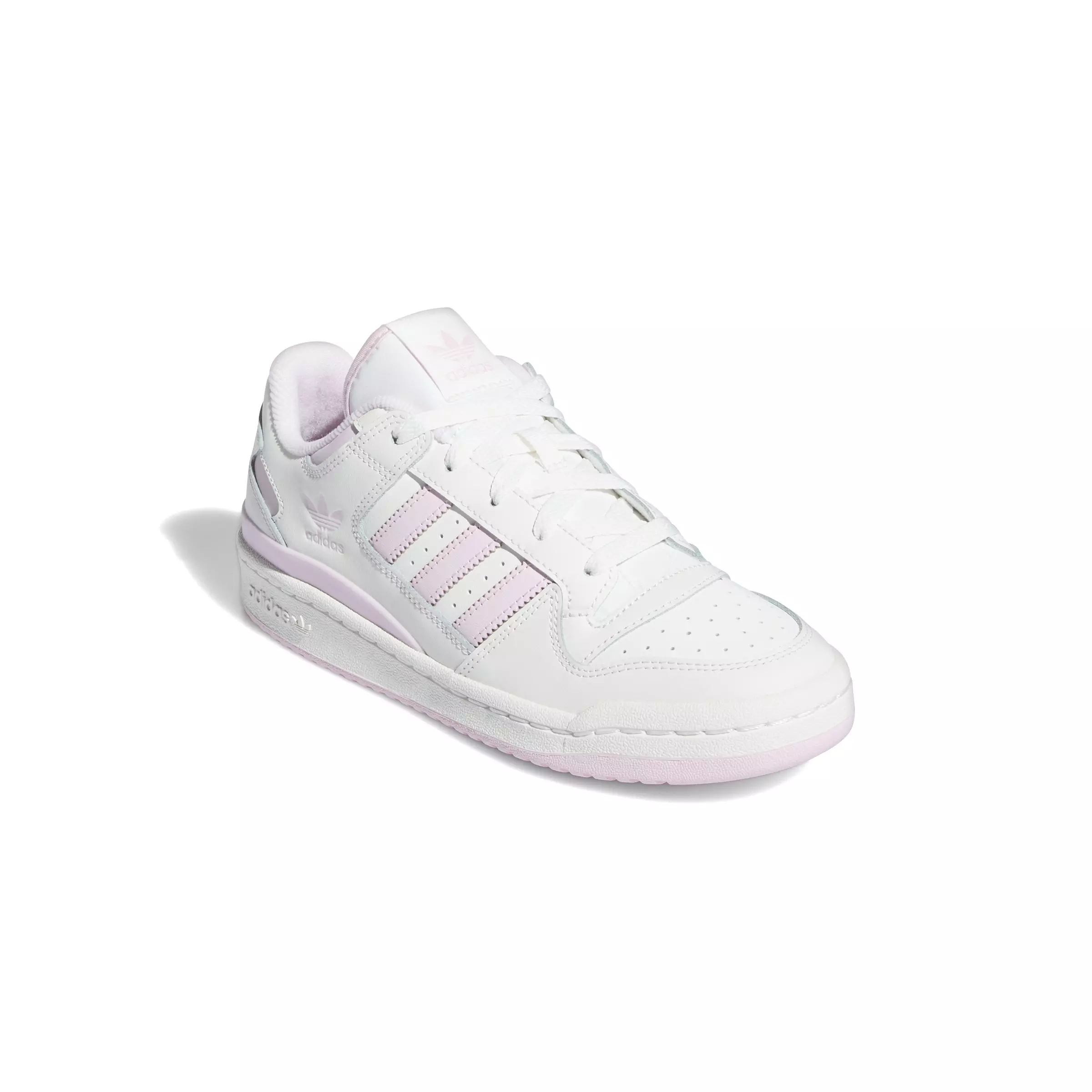 adidas Forum Low CL "Cloud White/Clear Pink/Cloud White" Women's Shoe - WHITE/PINK/WHITE