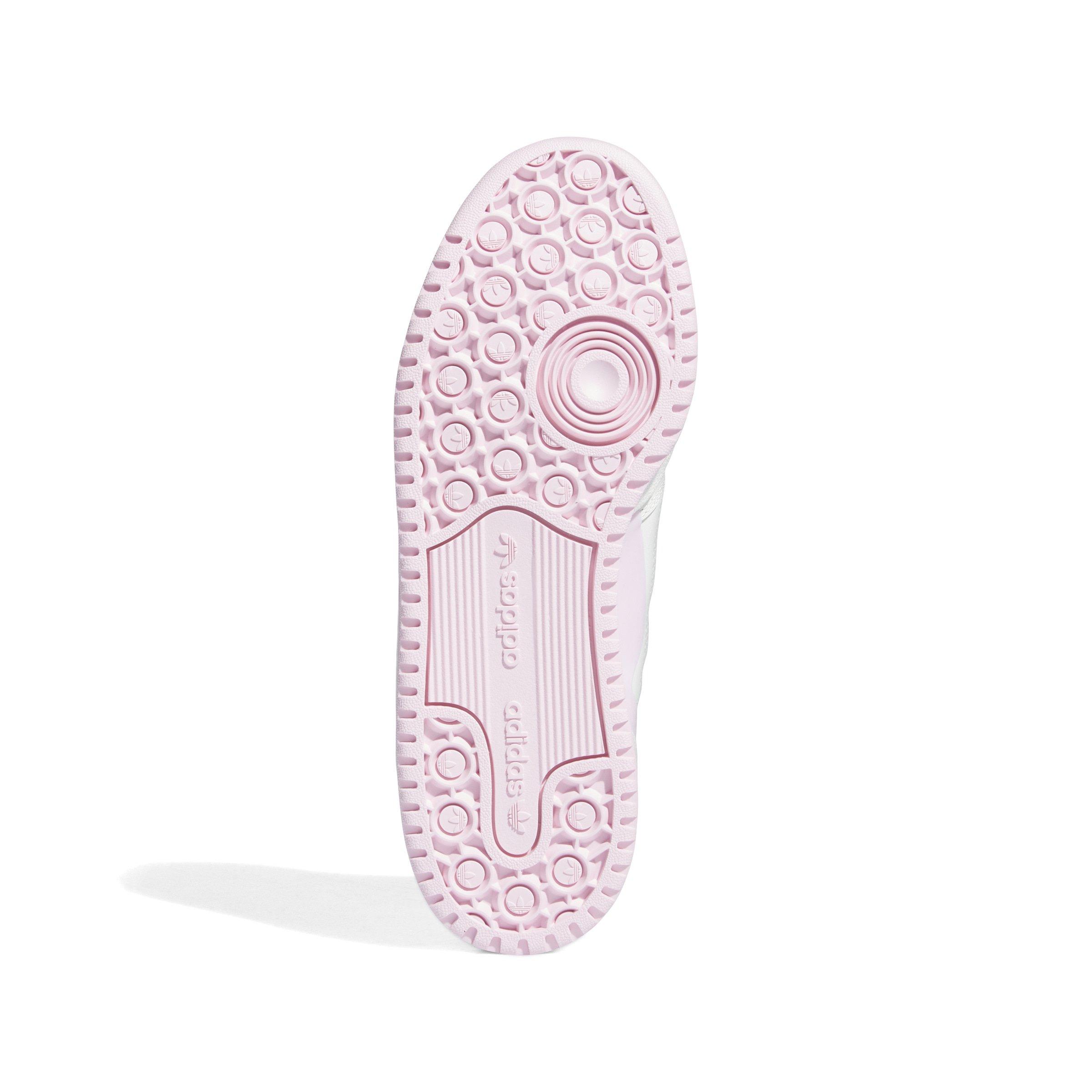 adidas Forum Low CL "Cloud White/Clear Pink/Cloud White" Women's Shoe - WHITE/PINK/WHITE Thumbnail View 6