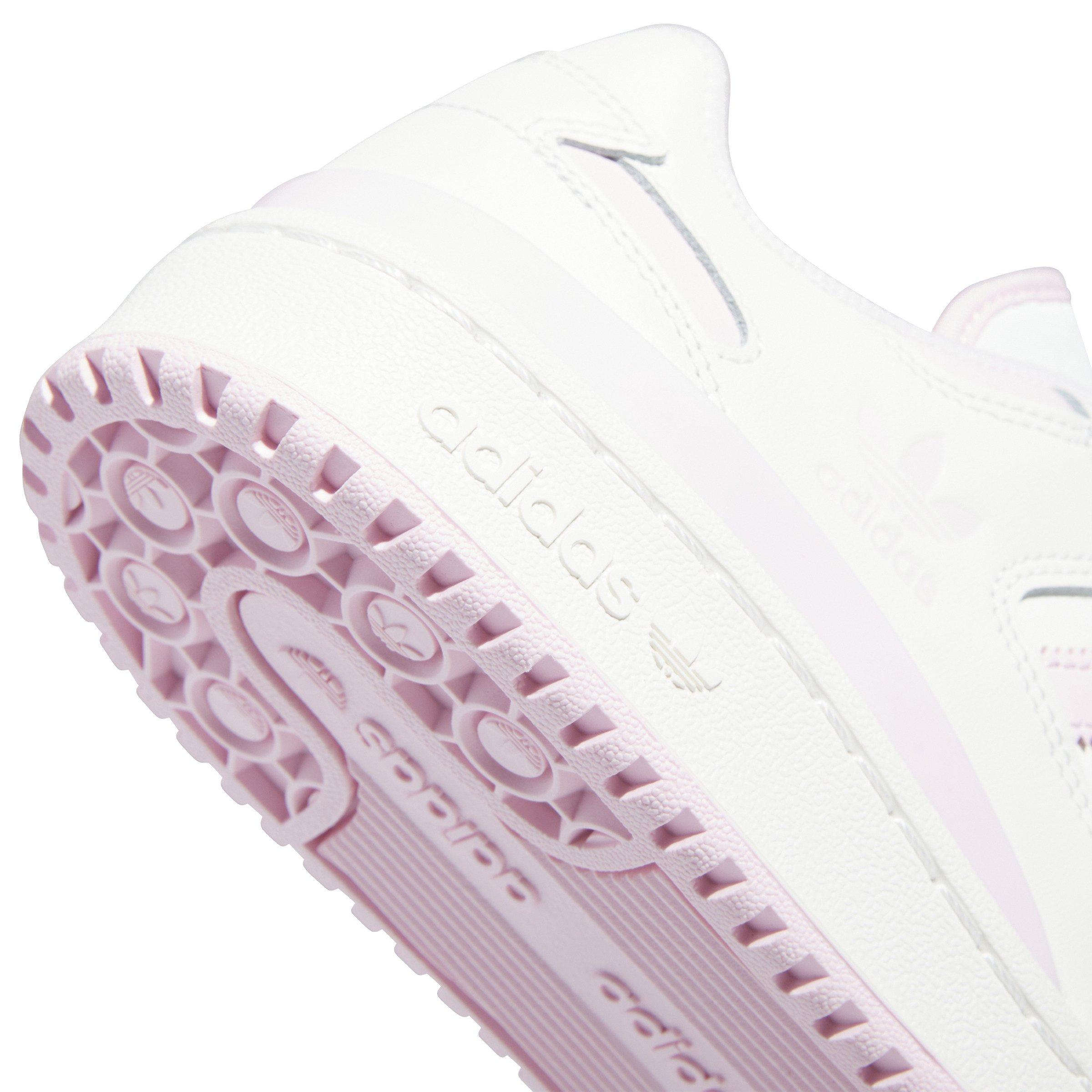 adidas Forum Low CL "Cloud White/Clear Pink/Cloud White" Women's Shoe - WHITE/PINK/WHITE Thumbnail View 7