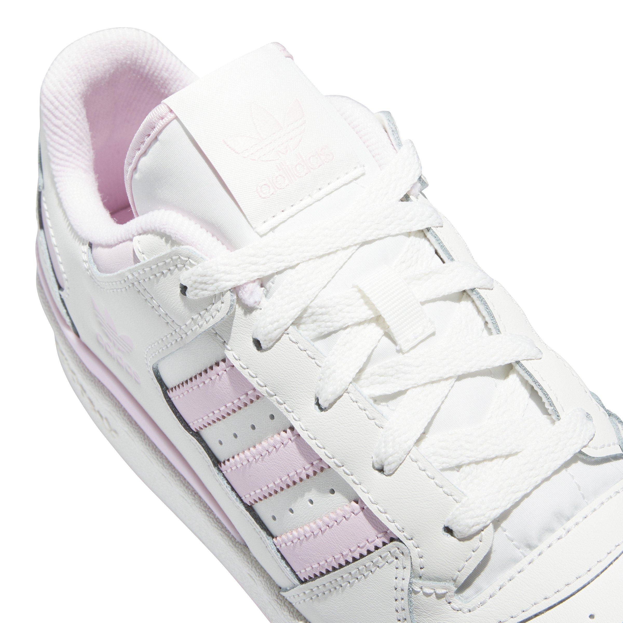 adidas Forum Low CL "Cloud White/Clear Pink/Cloud White" Women's Shoe - WHITE/PINK/WHITE Thumbnail View 8