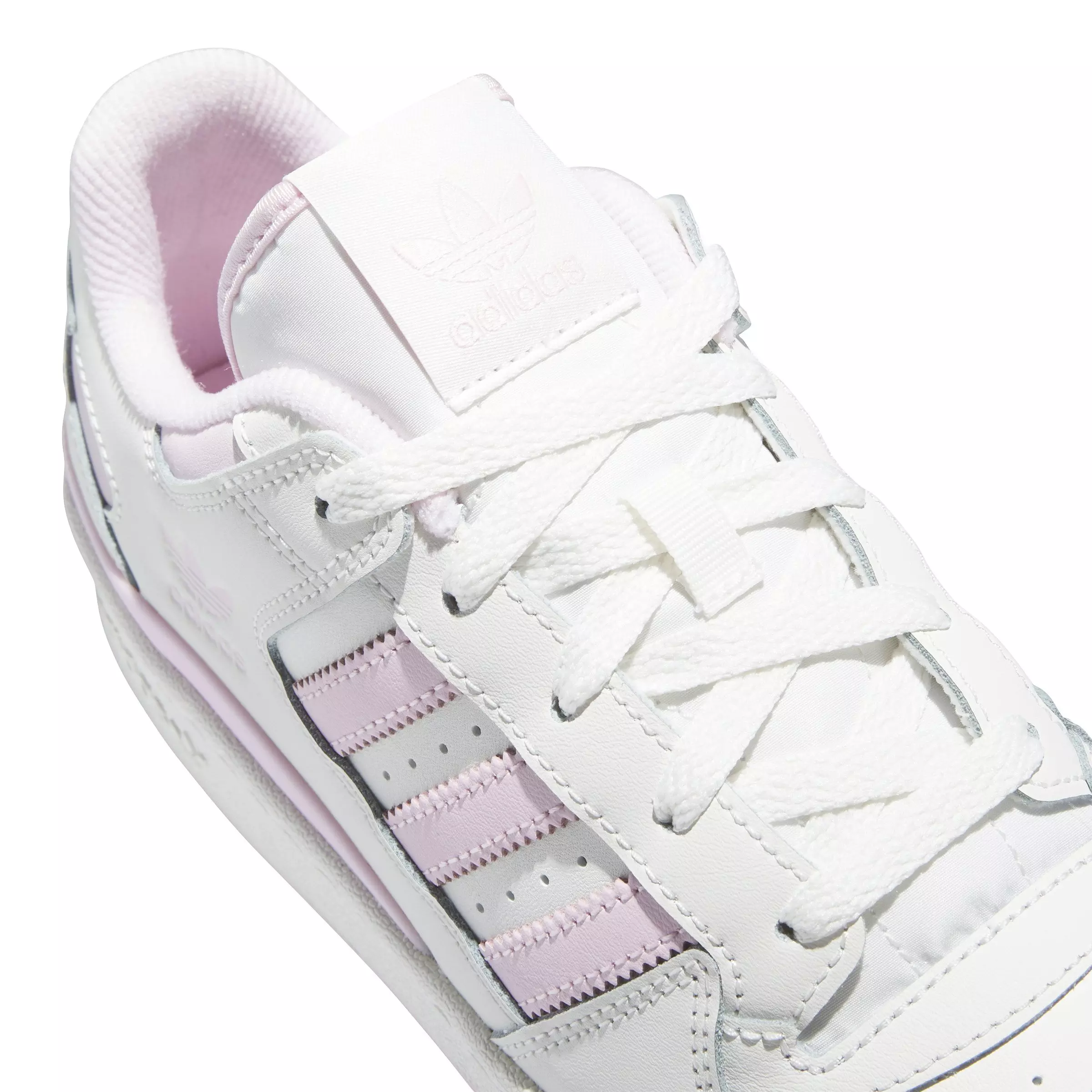 adidas Forum Low CL "Cloud White/Clear Pink/Cloud White" Women's Shoe - WHITE/PINK/WHITE