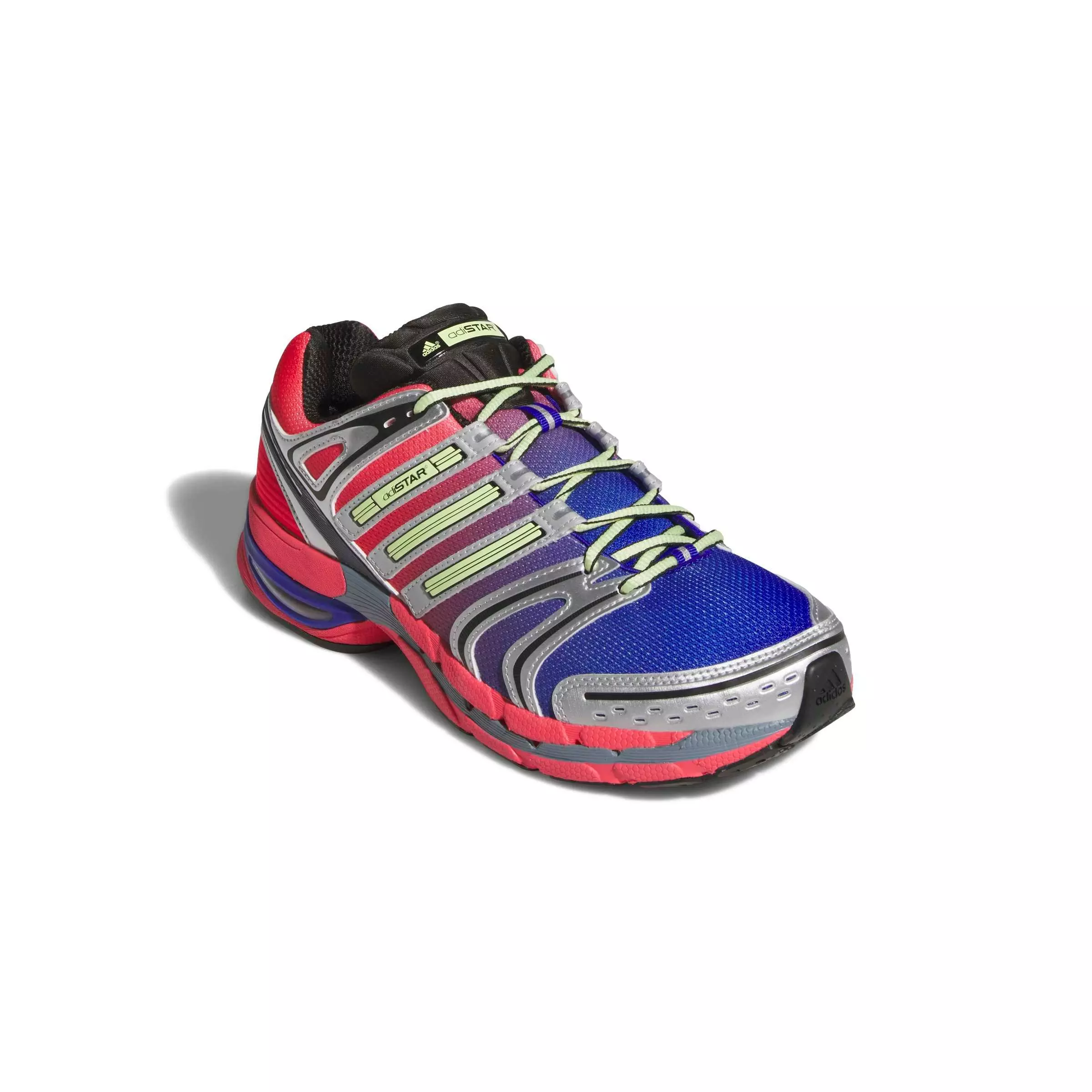 adidas Originals Adistar Control 5 "Silver Metallic/Frozen Lemon/Lucid Blue" Men's Shoe - SILVER/LEMON/BLUE
