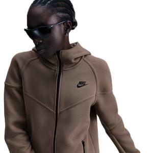 Nike Women's Sportswear Tech Fleece Windrunner Full-Zip Hooded Jacket - Brown