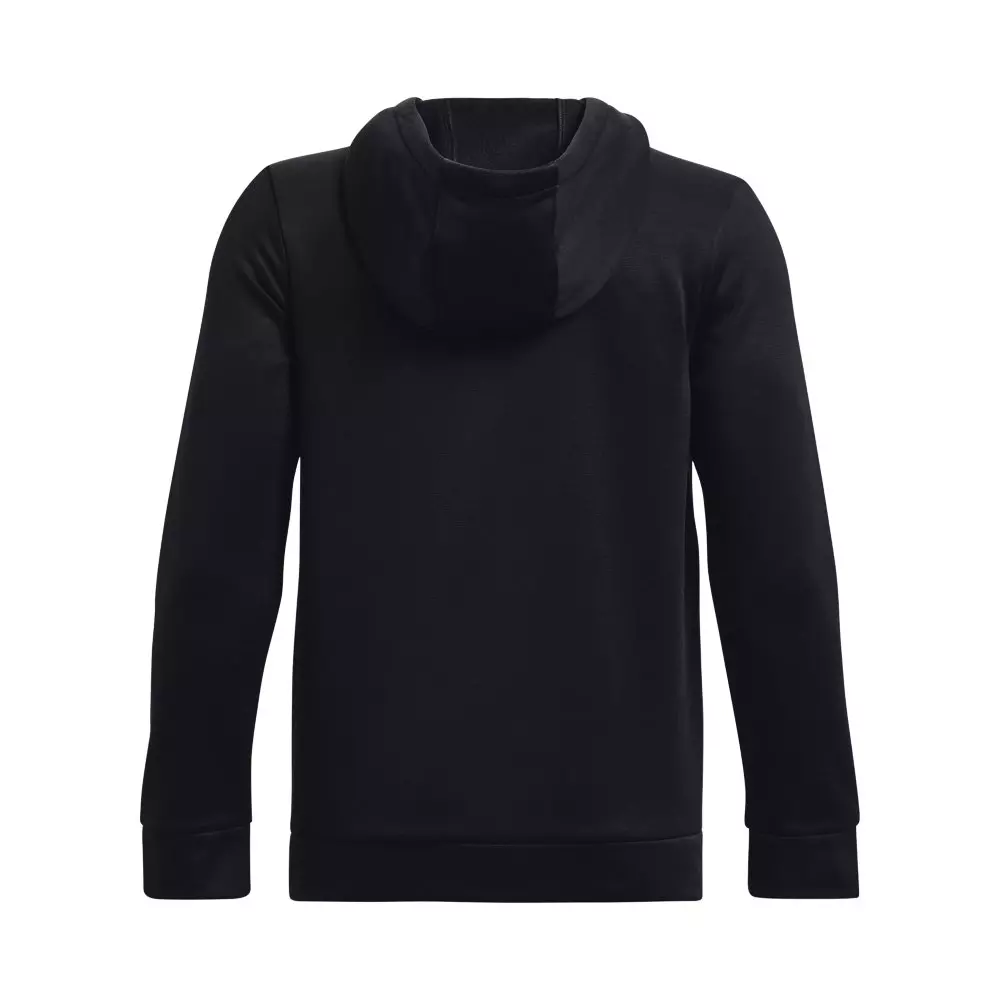 Under Armour Big Boys' Armour Fleece Big Logo Hoodie - Black - BLACK