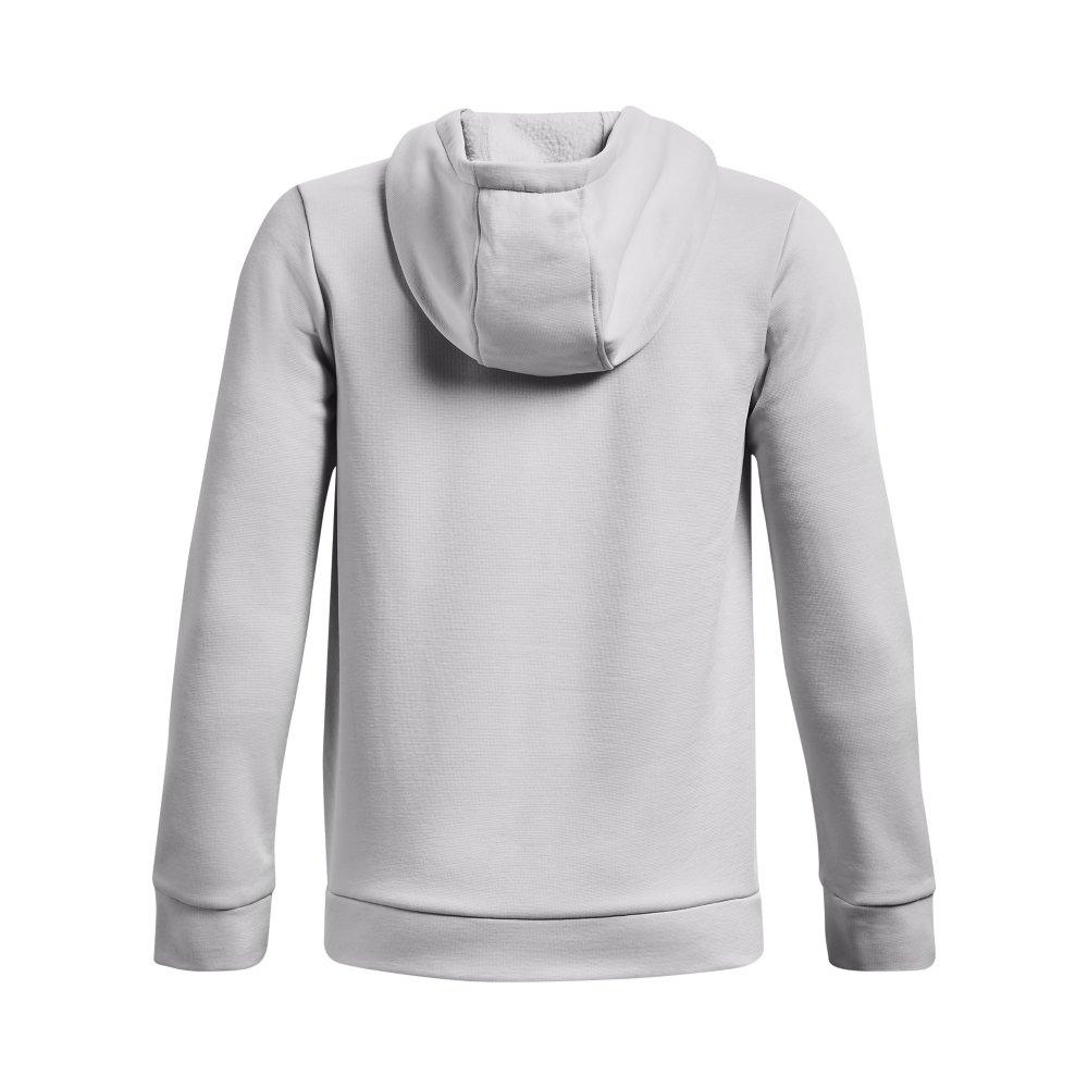 Under Armour Armour Fleece Big Logo Big Boys' Light Grey Hoodie