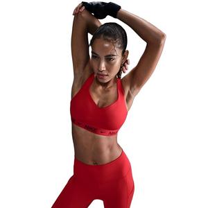 Nike Women's Indy High Support Padded Adjustable Sports Bra - Red
