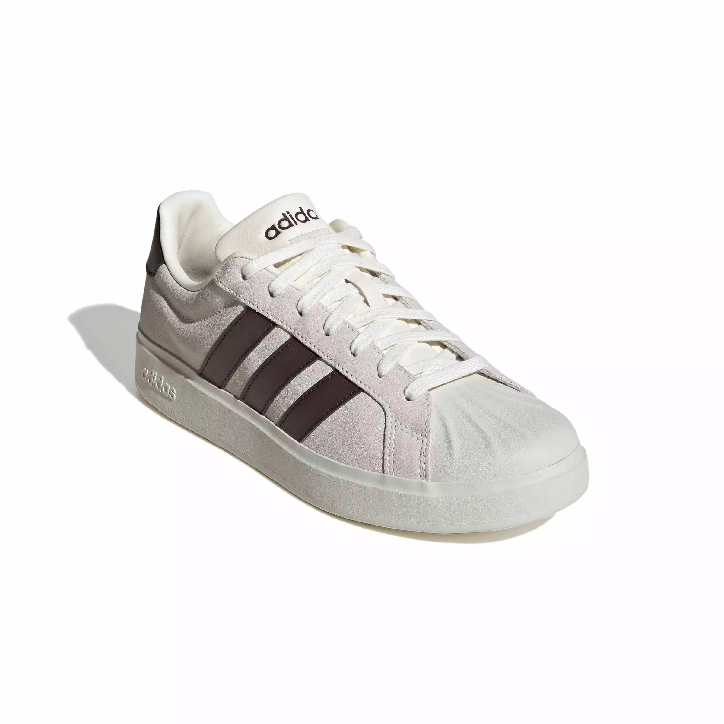 adidas Streettalk "Off White/Dark Brown/Off White" Men's Shoe - OFF WHITE/DK BROWN/OFF WHITE