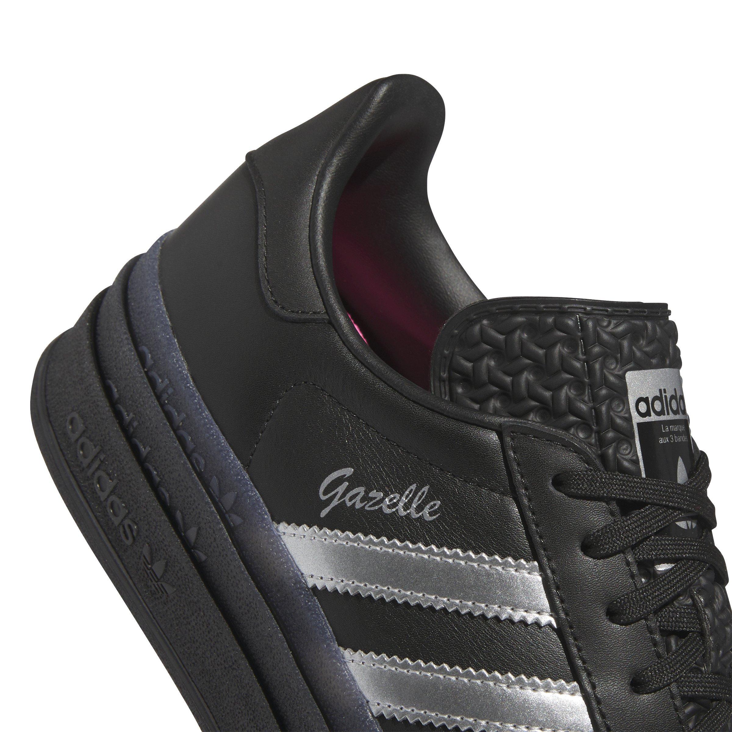 adidas Originals Gazelle Pride x Pabli Vitta "Core Black/Silver Metallic/Lucid Pink" Women's Shoe - BLACK/SILVER/PINK Thumbnail View 7