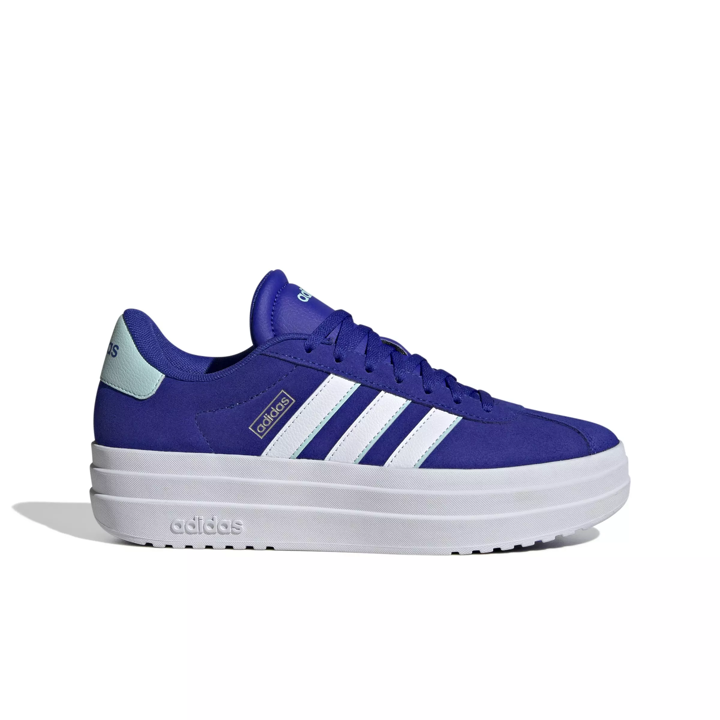 adidas VL Court Bold "Lucid Blue/Ftwr White/Semi Flash Aqua" Women's Shoe - BLUE/WHITE/AQUA