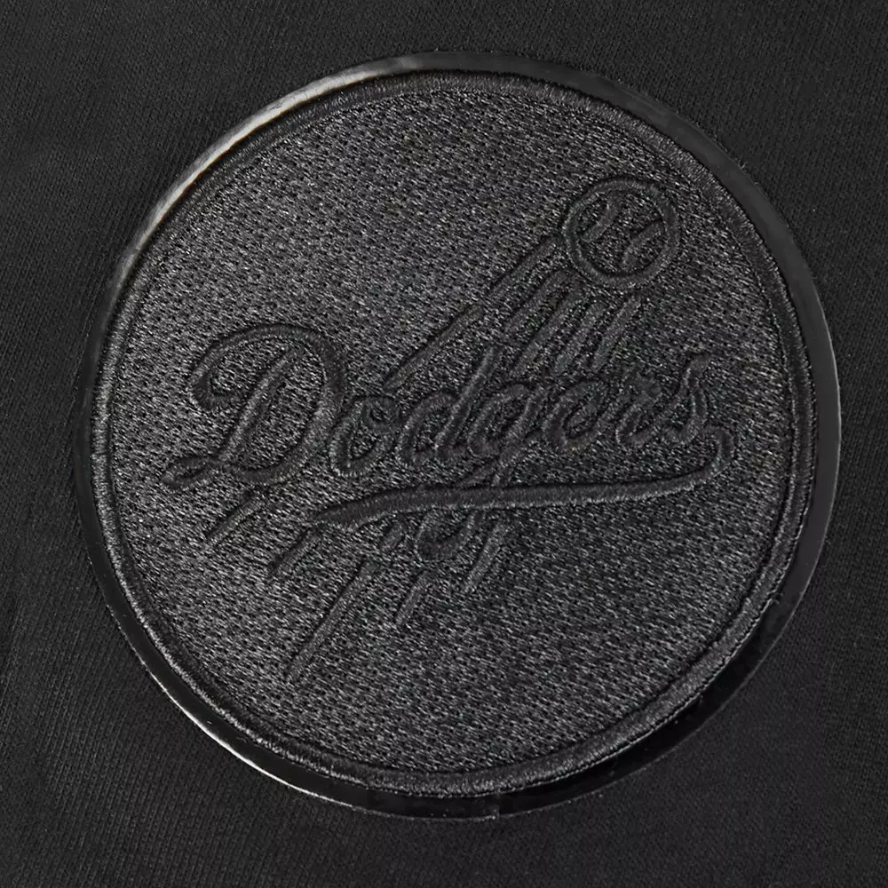 Pro Standard Big Boys' MLB LA Dodgers Triple Black Short Sleeve Top - BLACK