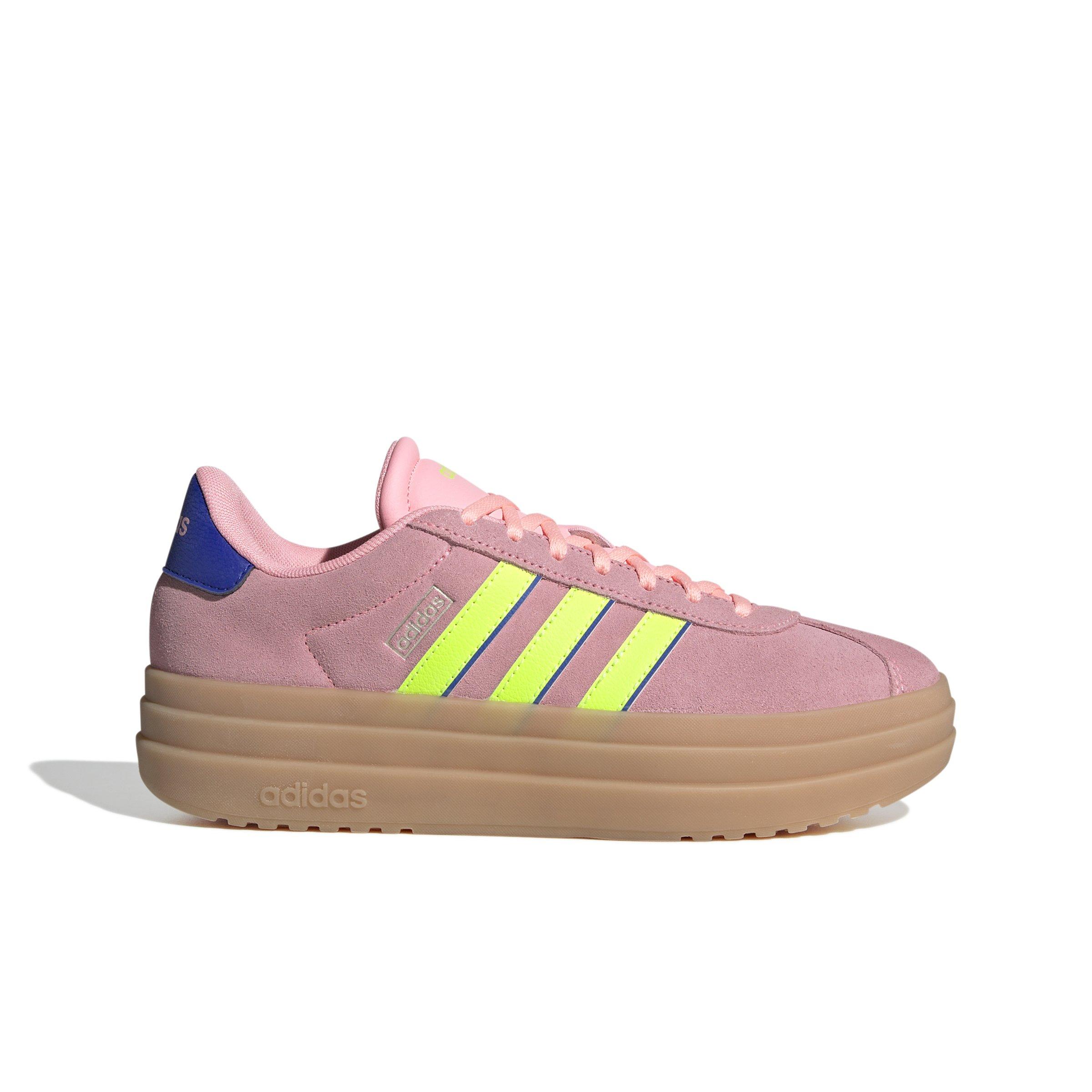 adidas VL Court Bold "Pink Spark/Lucid Lemon/Lucid Blue" Women's Shoe - PINK/LEMON/BLUE Thumbnail View 1