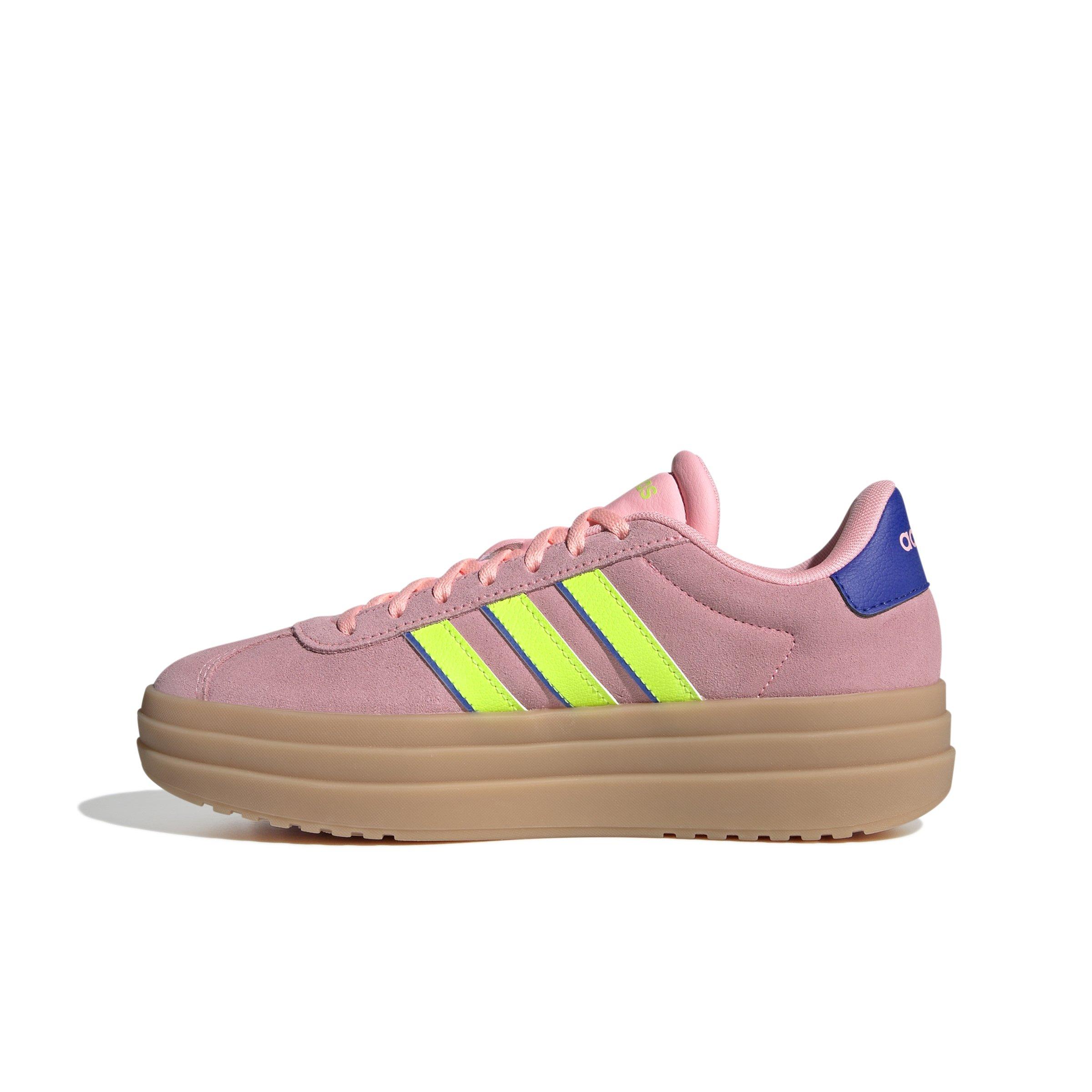 adidas VL Court Bold "Pink Spark/Lucid Lemon/Lucid Blue" Women's Shoe - PINK/LEMON/BLUE Thumbnail View 2