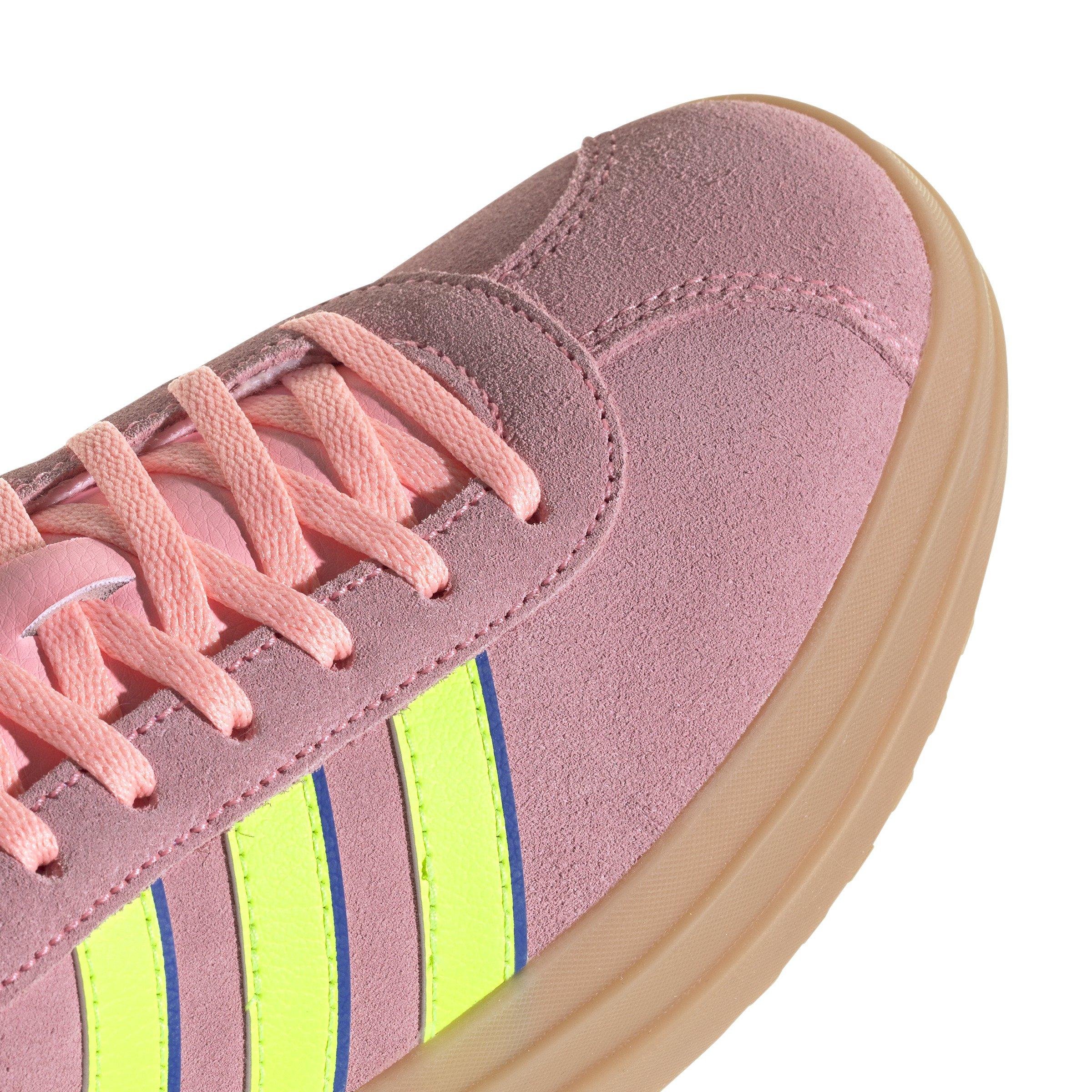 adidas VL Court Bold "Pink Spark/Lucid Lemon/Lucid Blue" Women's Shoe - PINK/LEMON/BLUE Thumbnail View 7