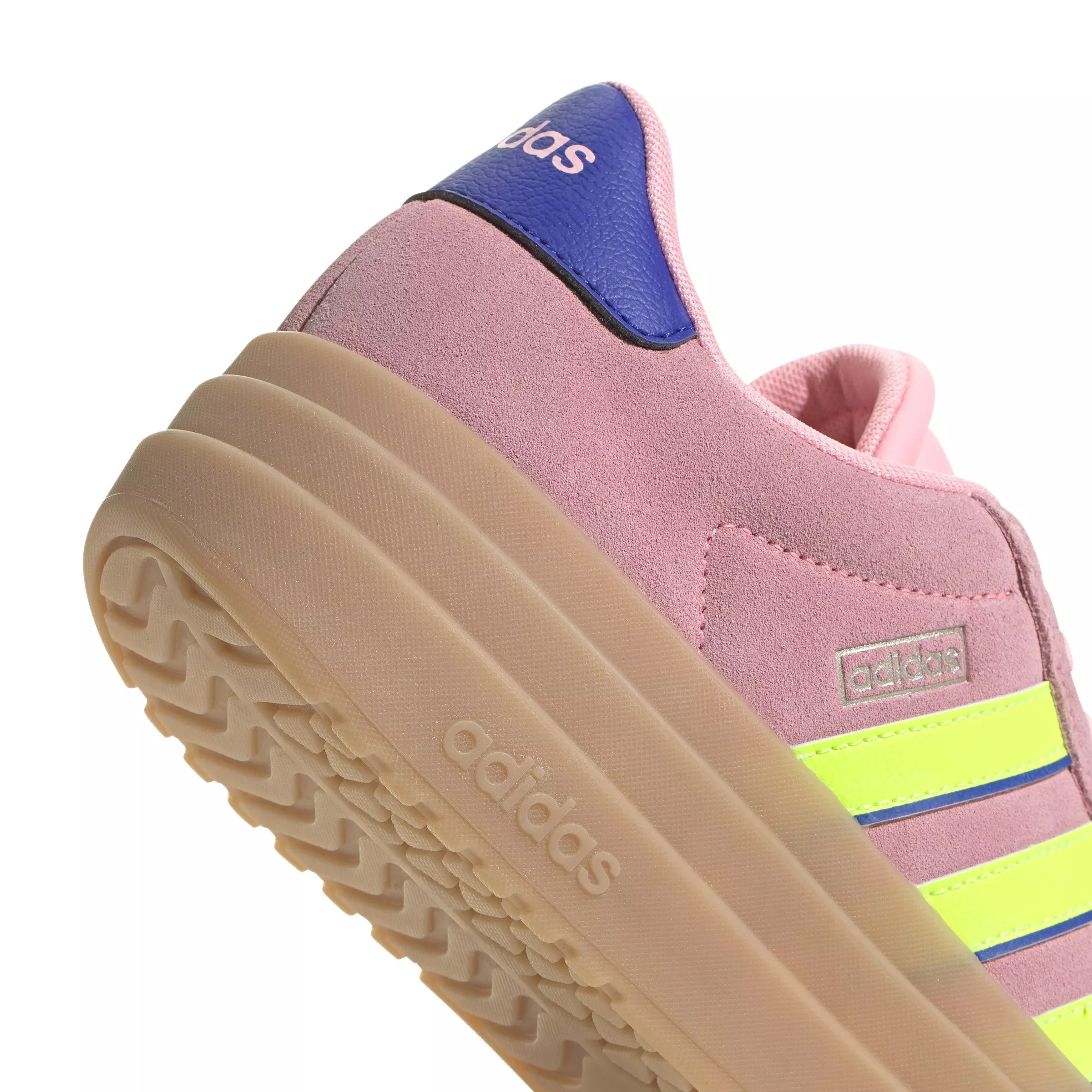 adidas VL Court Bold "Pink Spark/Lucid Lemon/Lucid Blue" Women's Shoe - PINK/LEMON/BLUE