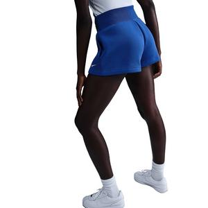 Nike Women's Sportswear Phoenix Fleece High-Waisted Loose Shorts - Blue