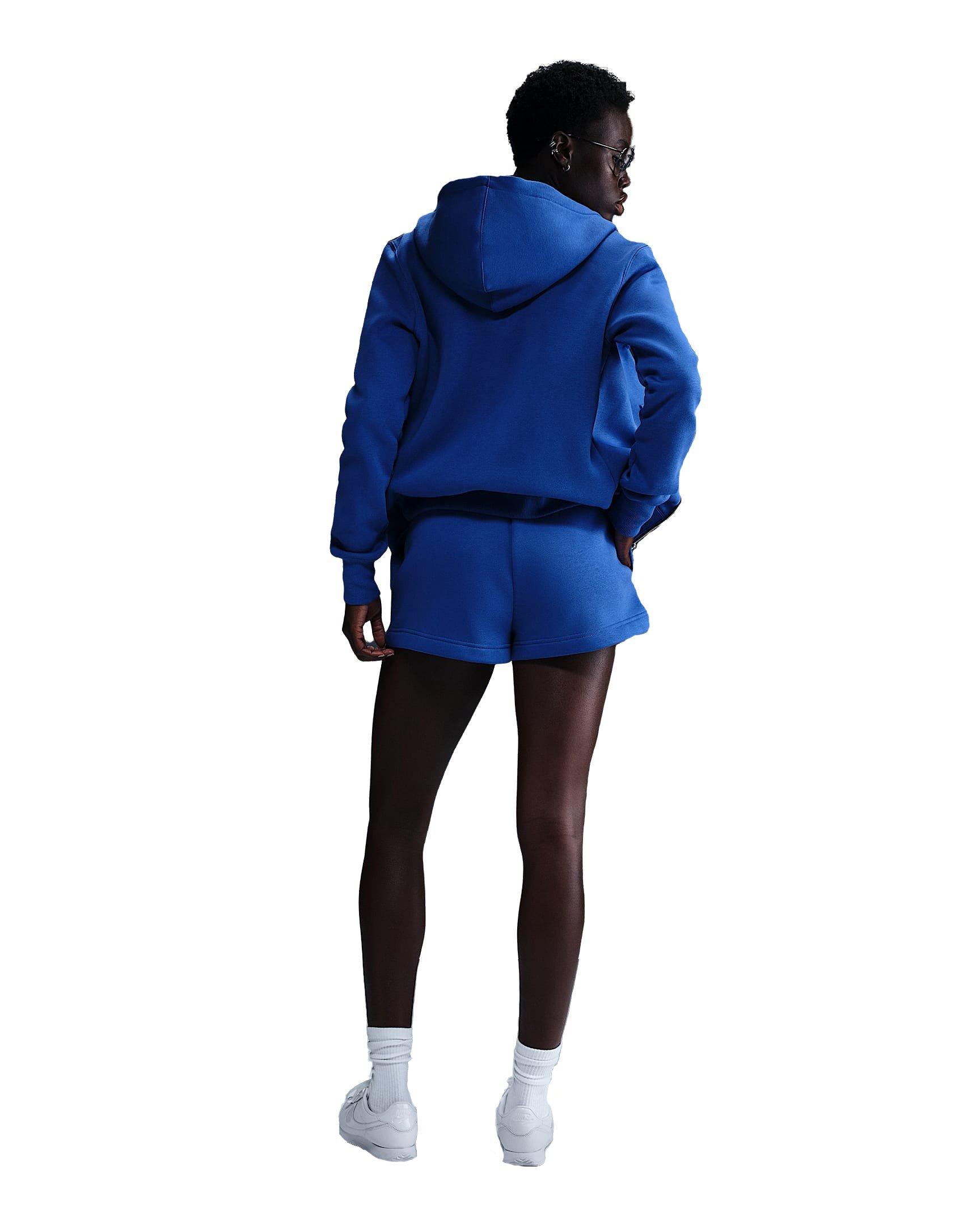 Nike Sportswear Phoenix Fleece Women's Blue High-Waisted Loose Shorts