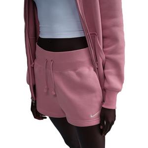 Nike Women's Sportswear Phoenix Fleece High-Waisted Loose Shorts - Pink
