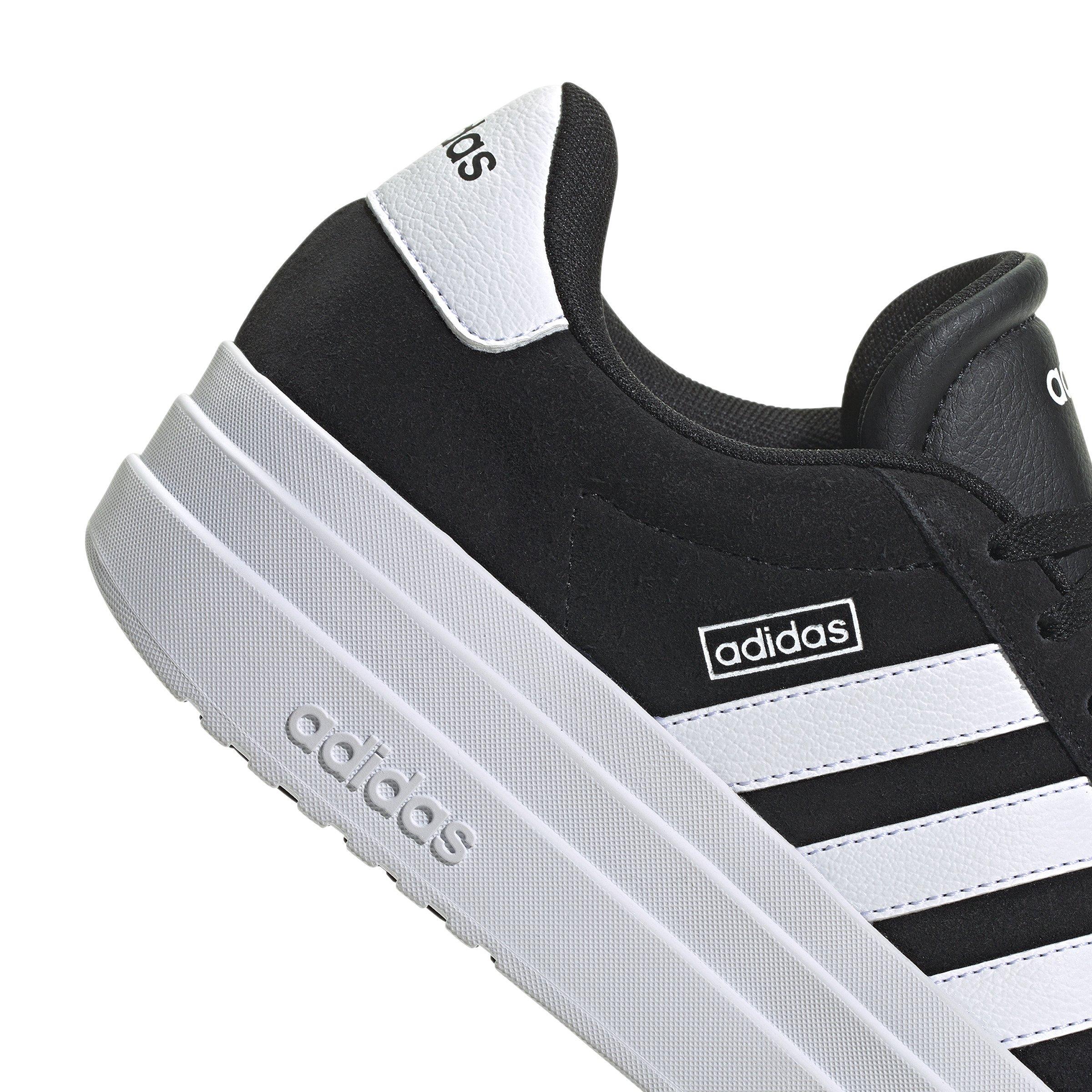 adidas VL Court Bold Women's Leather Platform Shoes - Black/White