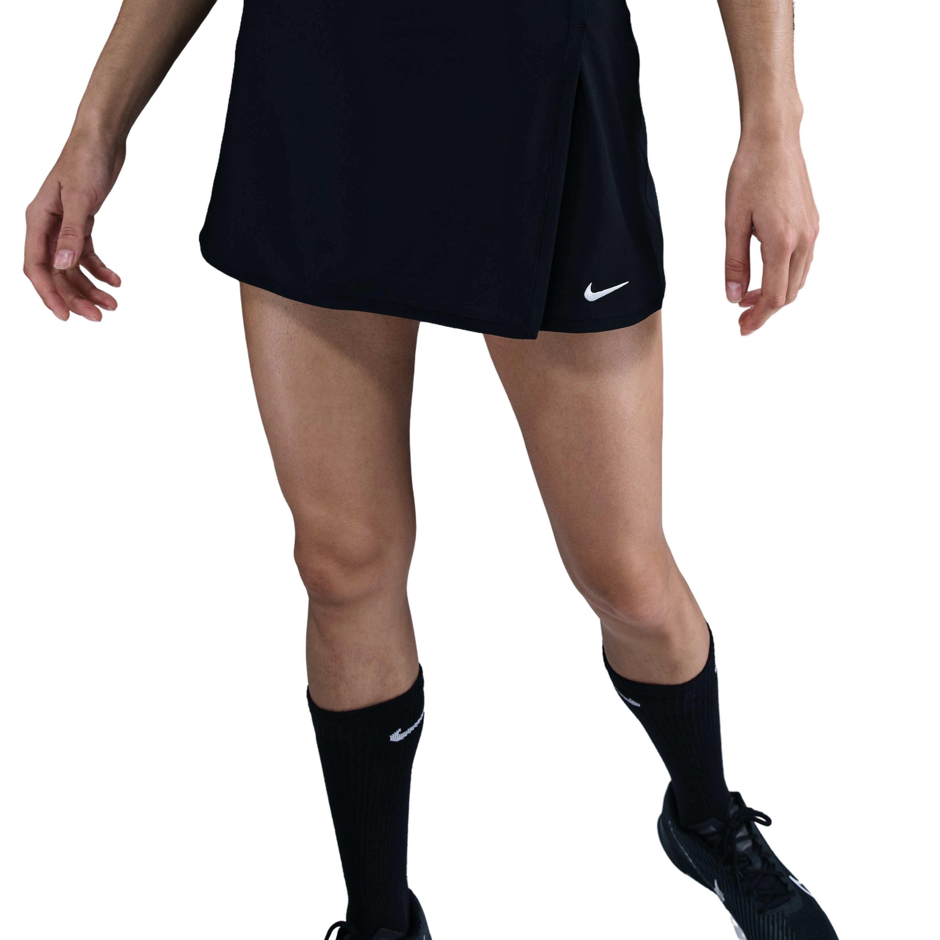 Nike Women's Dri-FIT Victory ​Mid-Rise Straight Tennis Skirt -Black - BLACK Thumbnail View 1