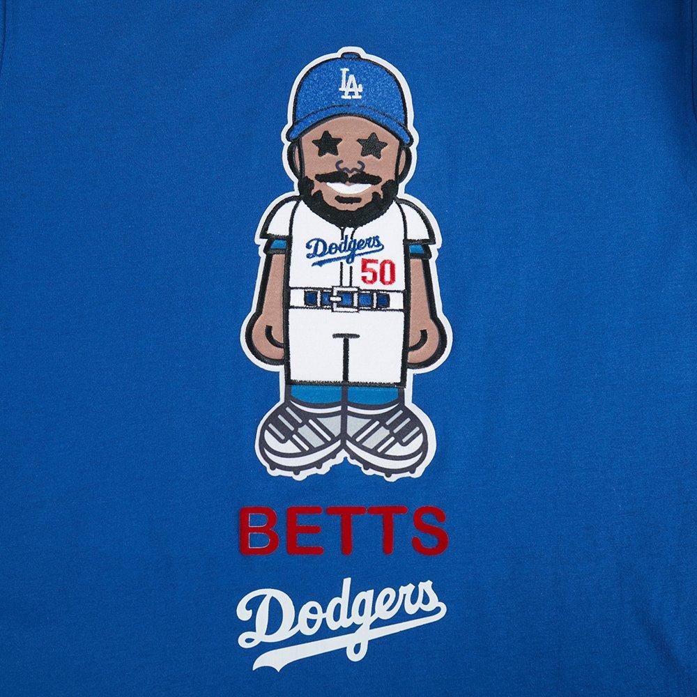 Pro Standard Big Boys' MLB Los Angeles Dodgers Mookie Betts #50 Avatar Short Sleeve Top -Blue - BLUE