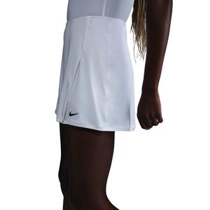 Nike Women's Dri-FIT Victory ​Mid-Rise Straight Tennis Skirt -White
