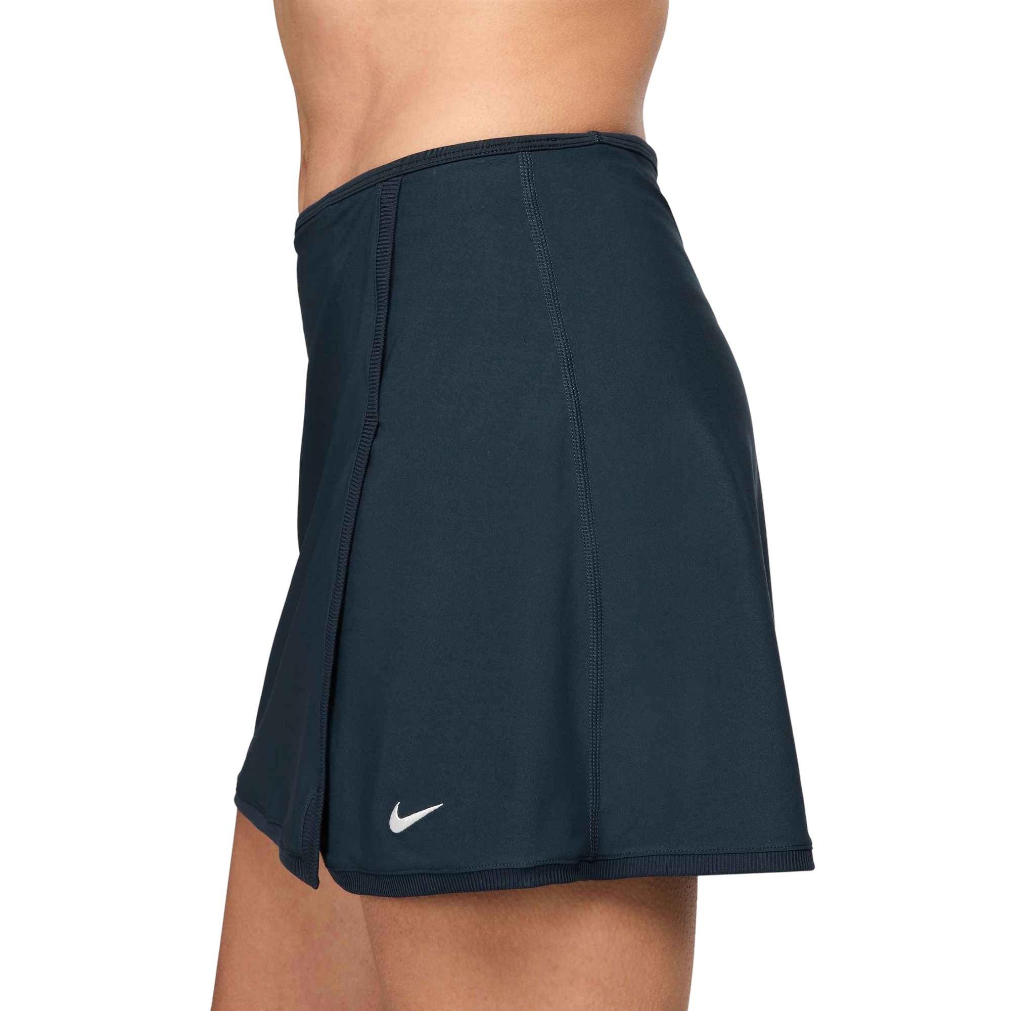 Nike Dri-FIT Victory​ Mid-Rise​ Straight Women's Navy Tennis Skirt