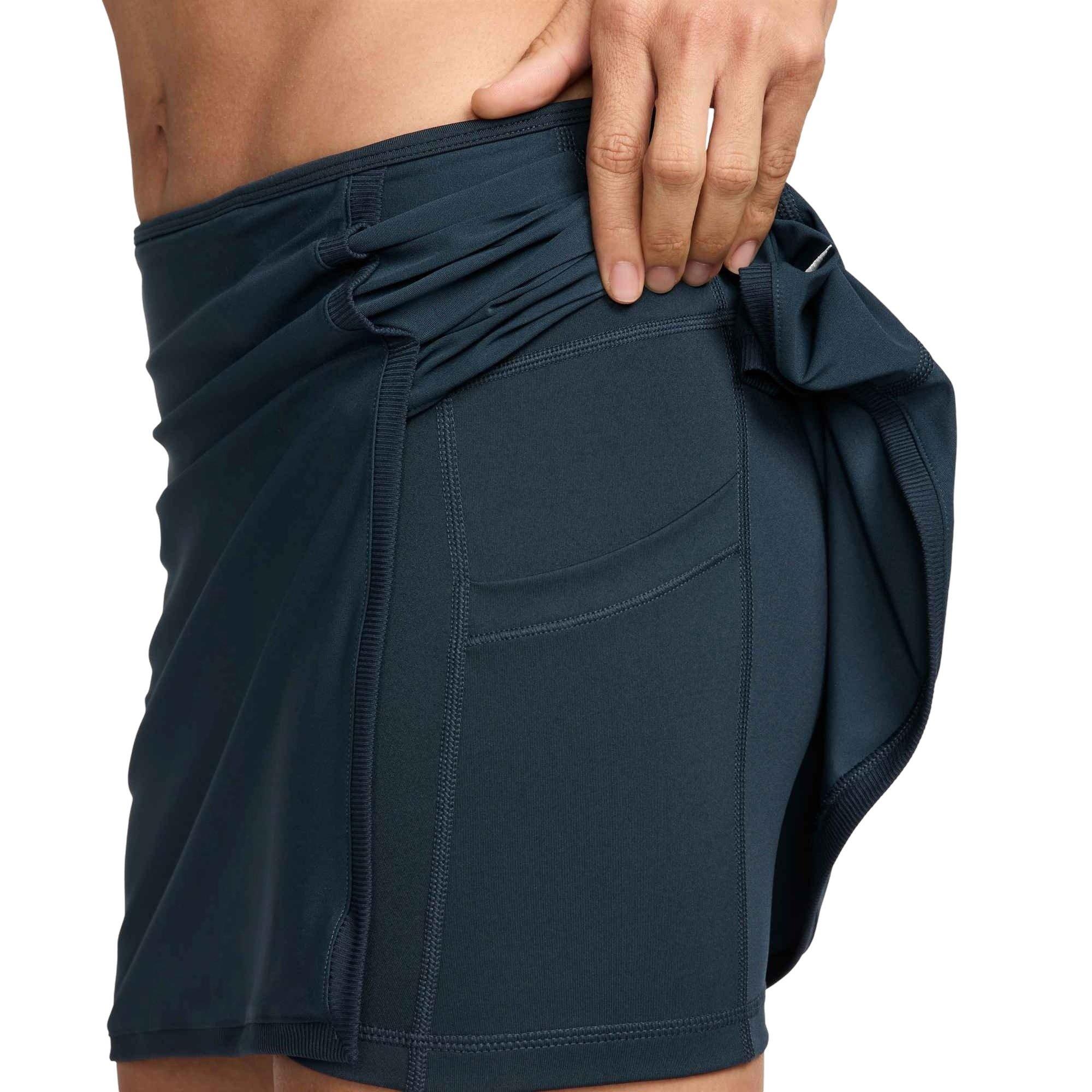 Nike Dri-FIT Victory​ Mid-Rise​ Straight Women's Navy Tennis Skirt