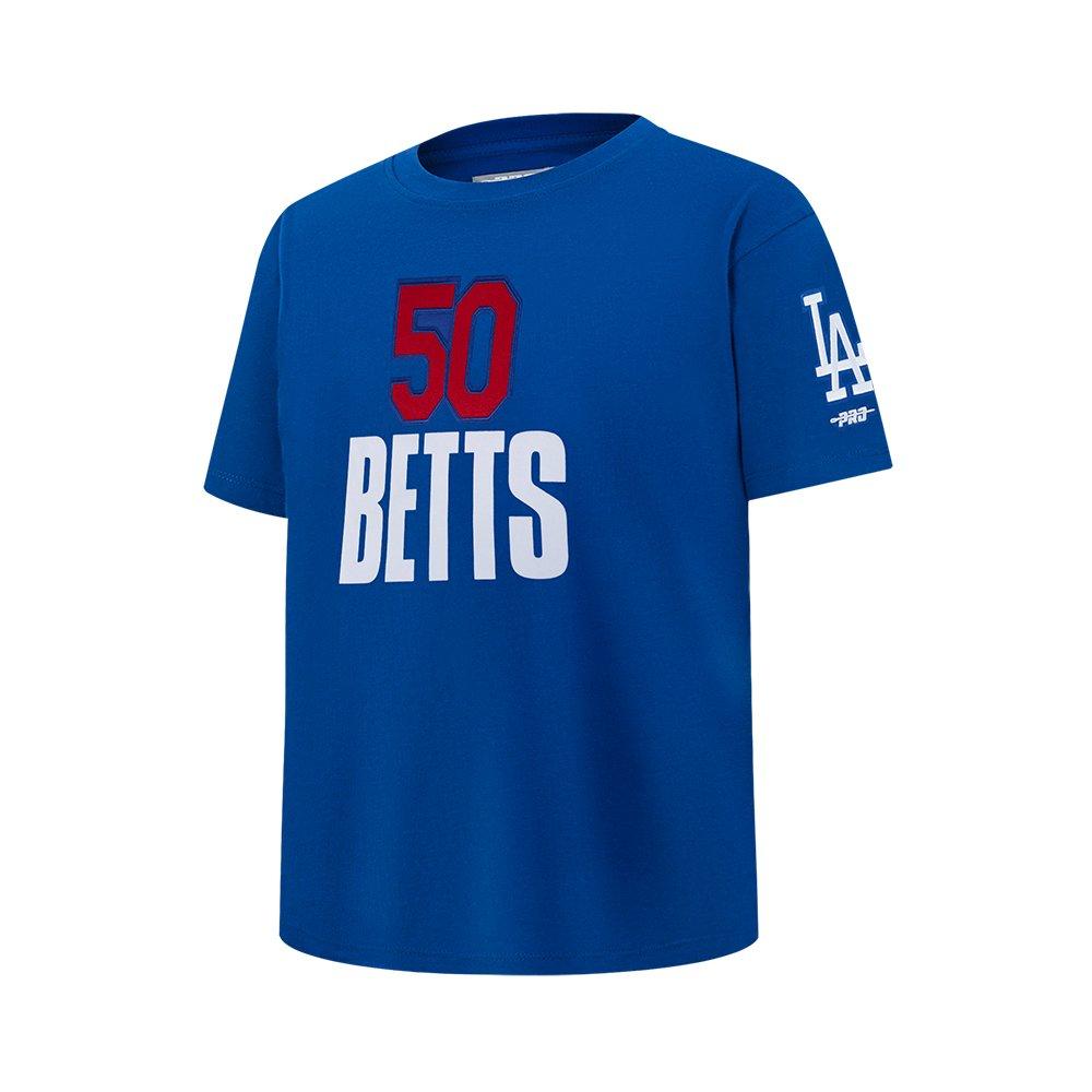 Pro Standard MLB LA Dodgers Mookie Betts #50 Classic Player Name and Number Big Boys' Blue SS Top