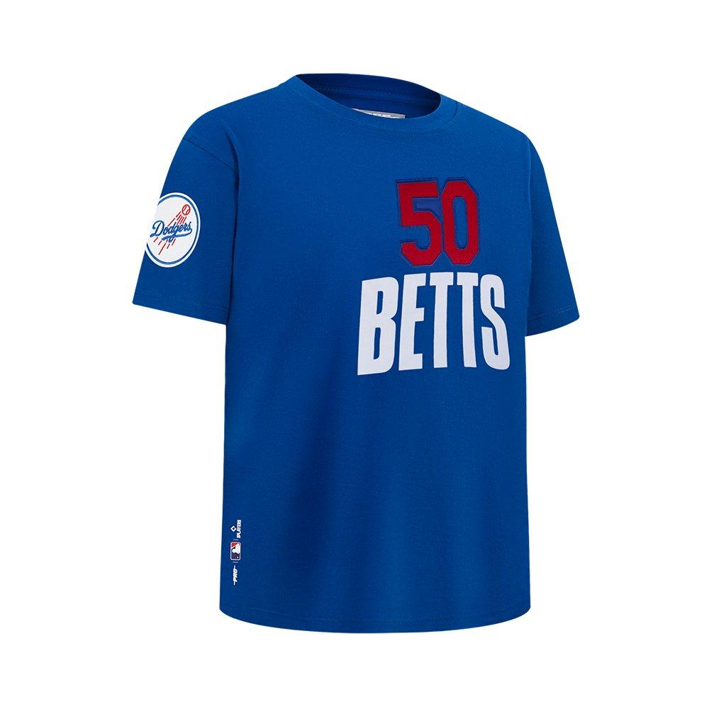 Pro Standard MLB LA Dodgers Mookie Betts #50 Classic Player Name and Number Big Boys' Blue SS Top