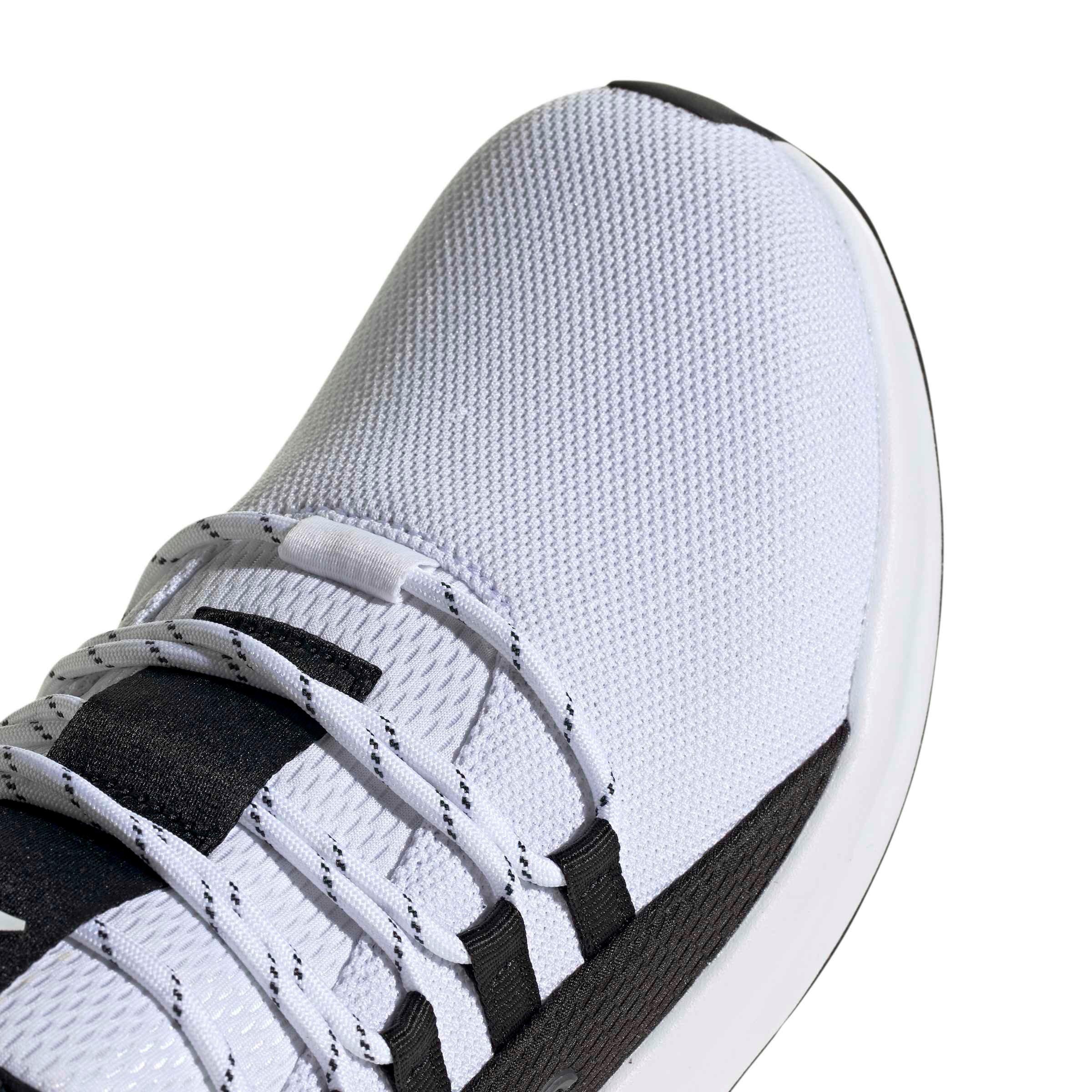 adidas Lite Racer Adapt 8.0 "Ftwr White/Core Black/Carbon" Men's Shoe - WHITE/BLACK/CARBON