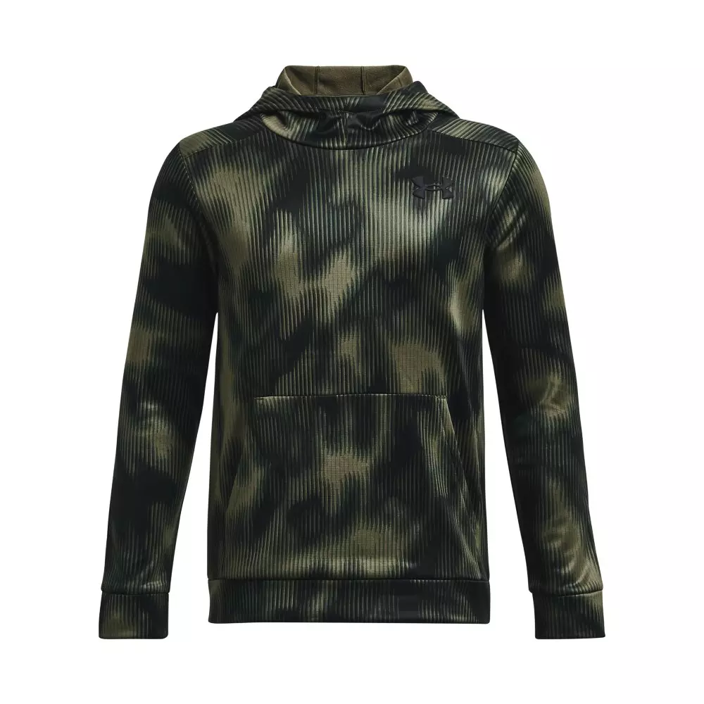 Under Armour Big Boys' Armour Fleece Printed Hoodie - Green - GREEN