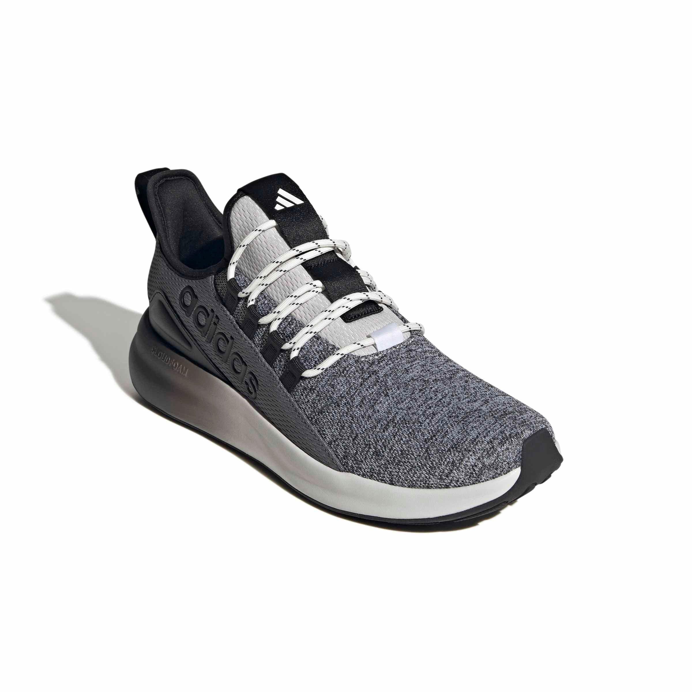 adidas Lite Racer Adapt 8.0 "Grey One/Grey Four/Core Black" Men's Wide Shoe - GREY/GREY/BLACK