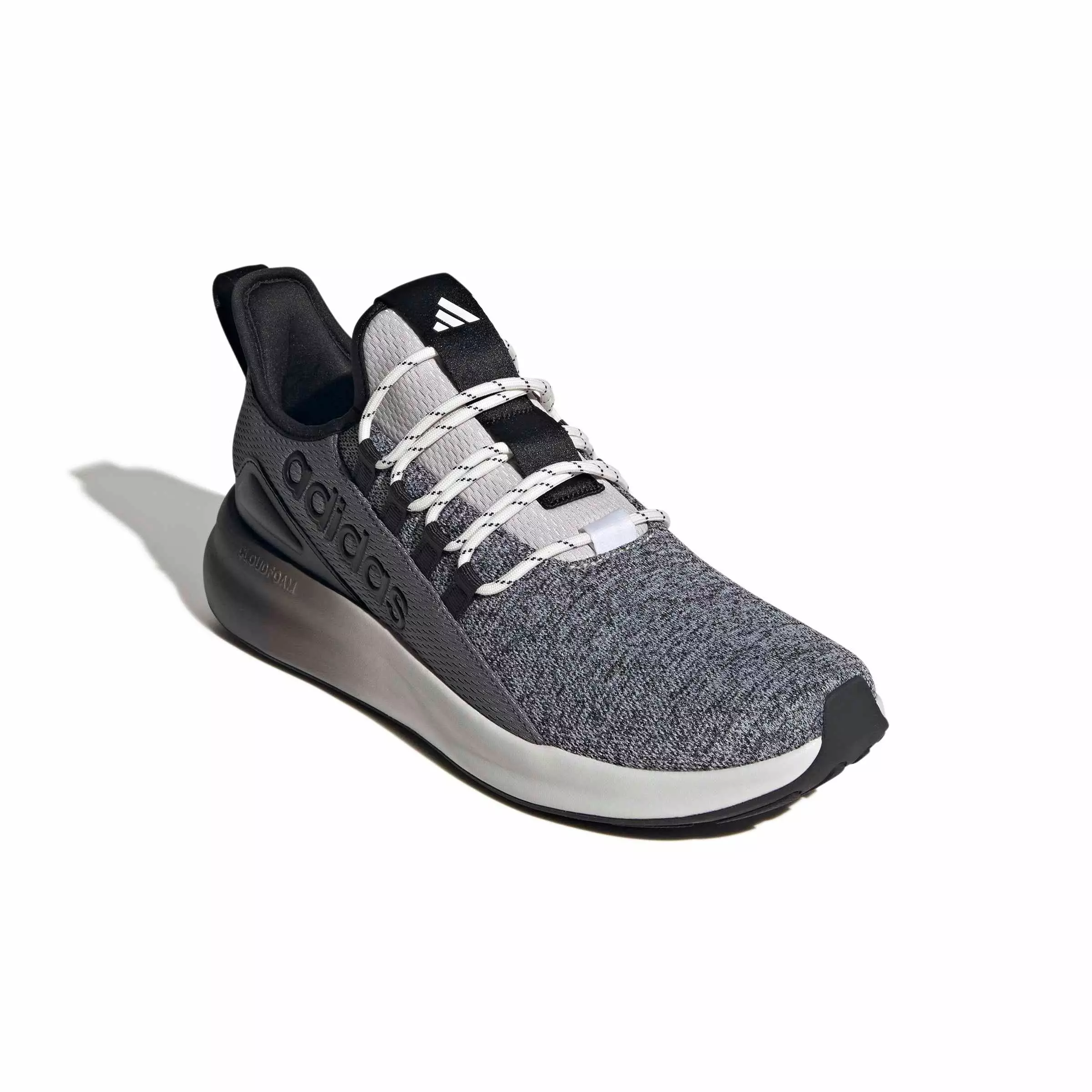 adidas Lite Racer Adapt 8.0 "Grey One/Grey Four/Core Black" Men's Wide Shoe - GREY/GREY/BLACK