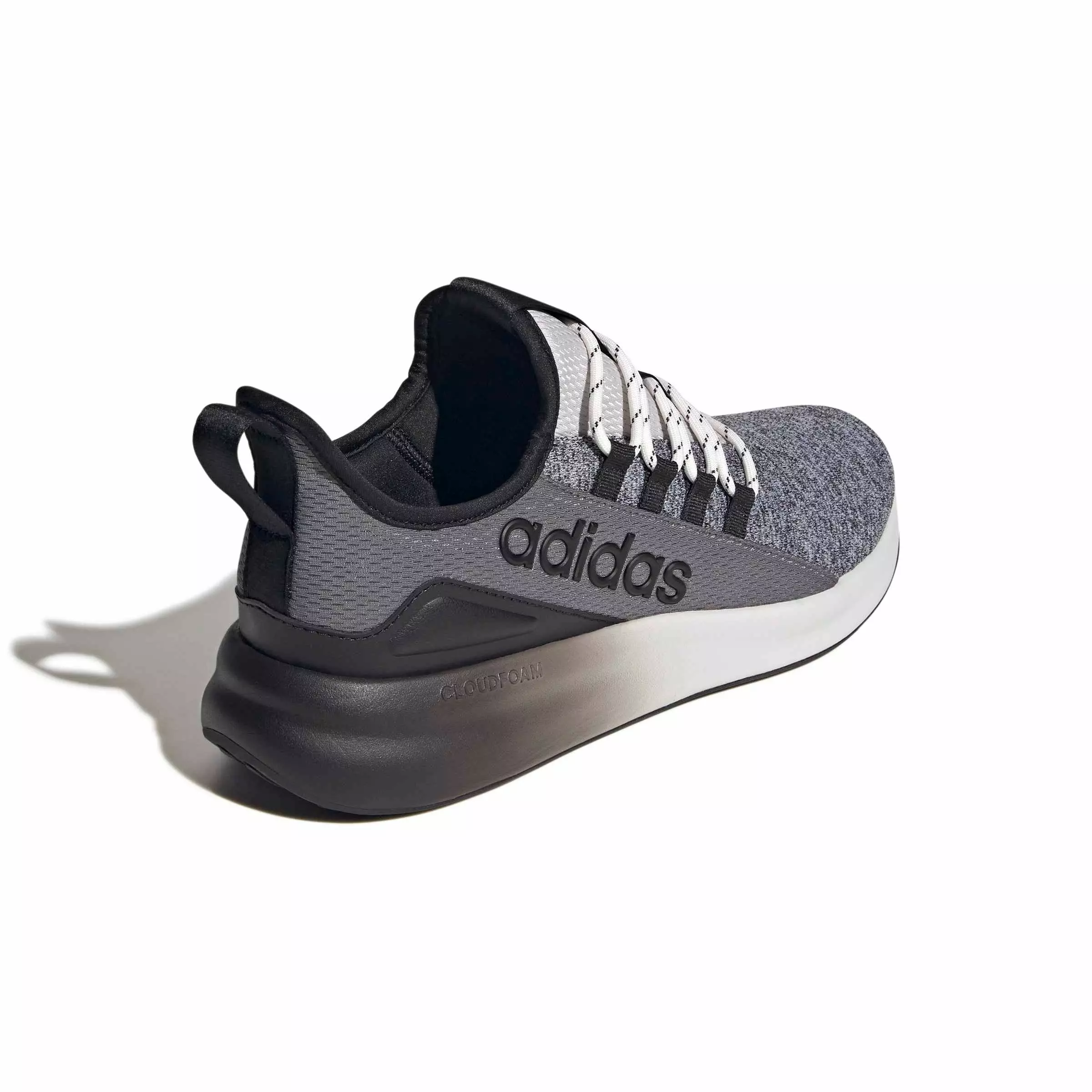adidas Lite Racer Adapt 8.0 "Grey One/Grey Four/Core Black" Men's Wide Shoe - GREY/GREY/BLACK